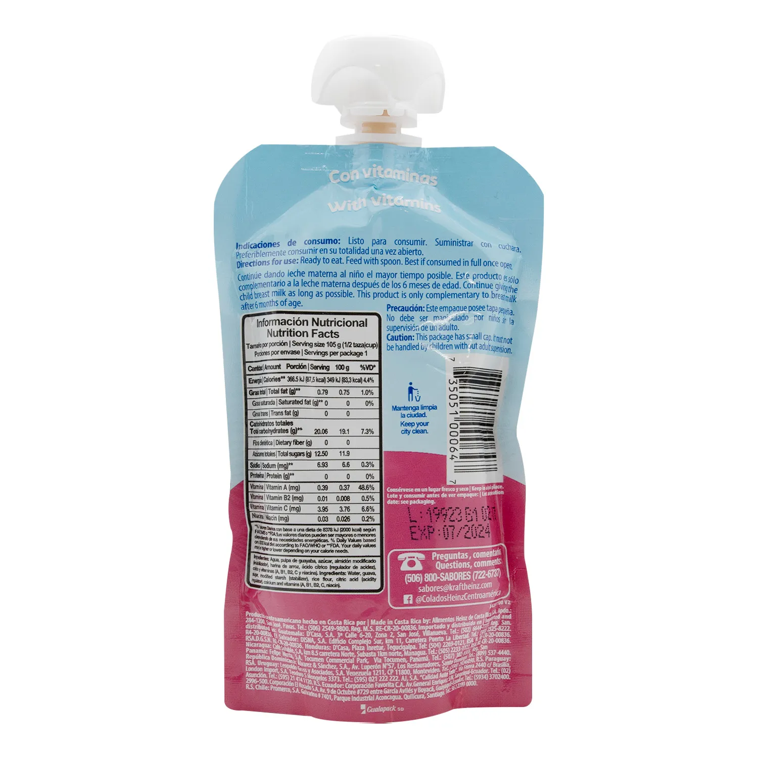 Colado Doy Pack Guayaba Heinz