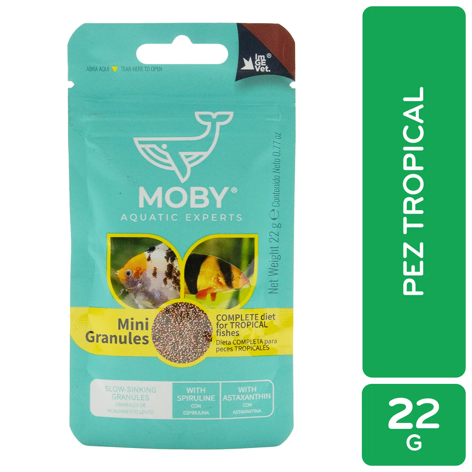 Alimento Granulado Para Pez Tropical Moby