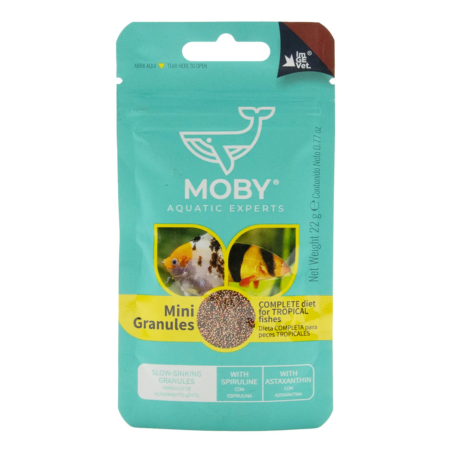 Alimento Granulado Para Pez Tropical Moby