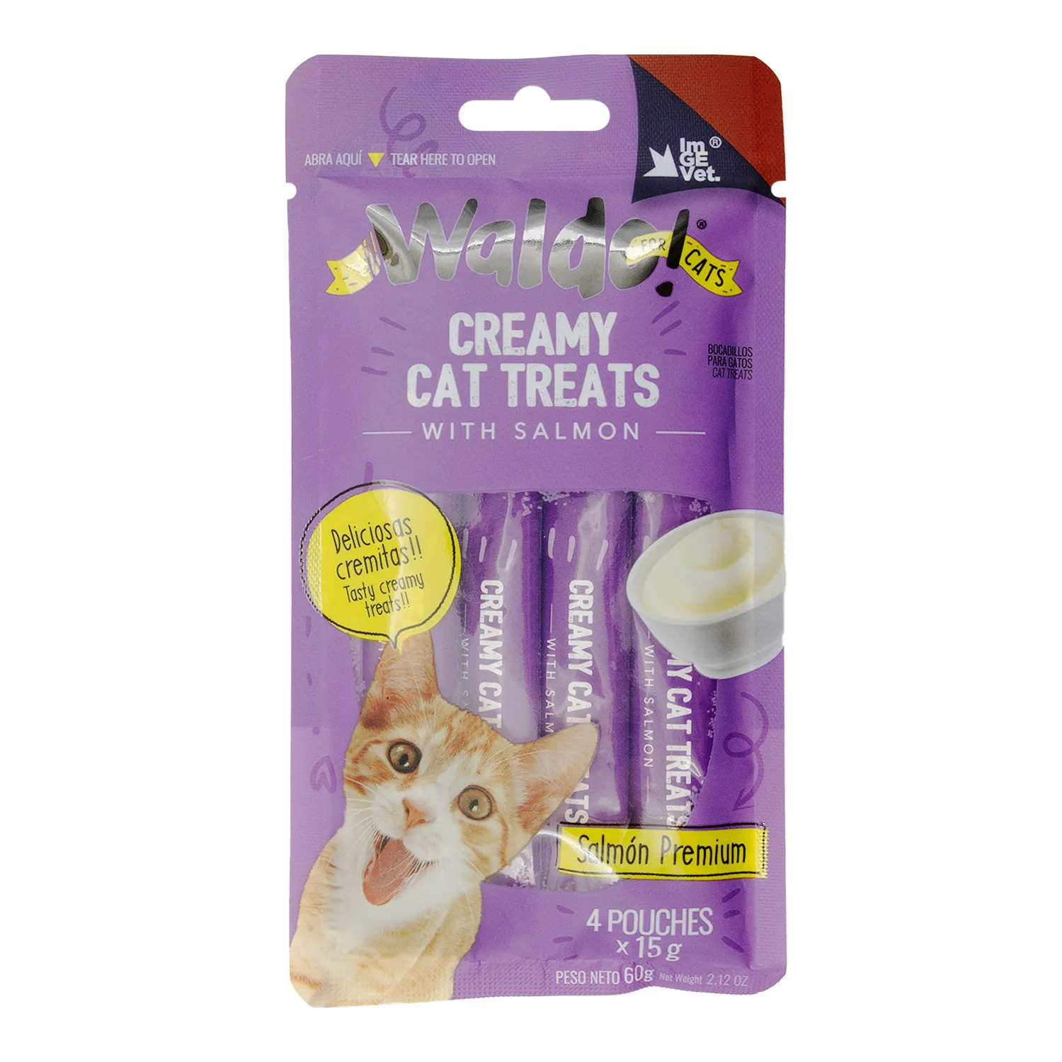 Alimento Gato Humedo Salmón Cremoso Waldo