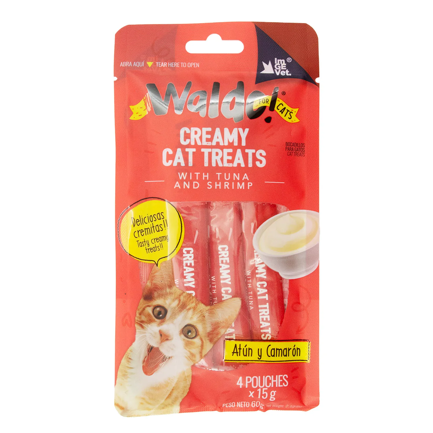 Alimento Gato Humedo Atún-camarón Cremoso Waldo