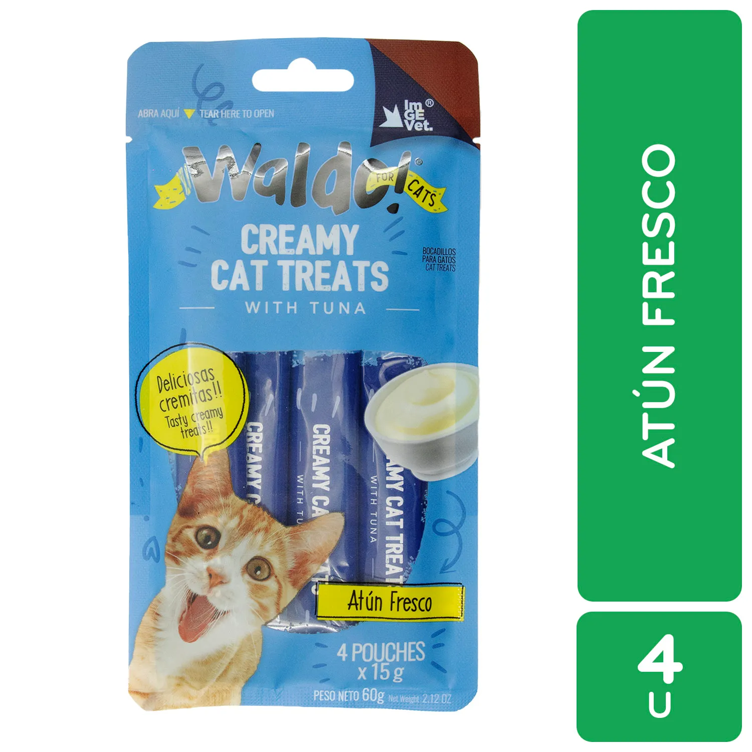 Alimento Gato Humedo Atún Fresco Cremoso Waldo