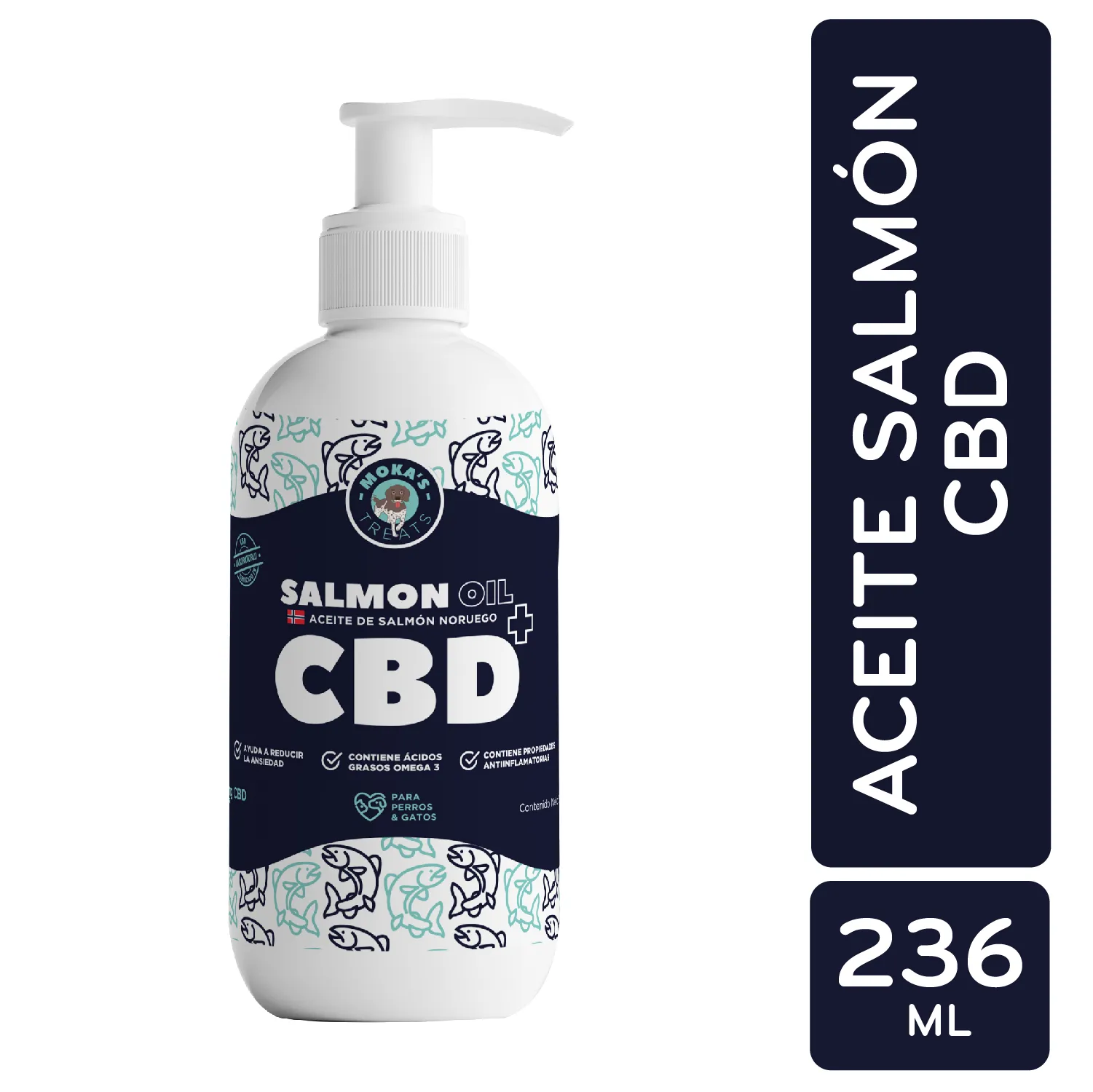 Aceite Salmon Noruego Cbd Mascotas Mokas Treats