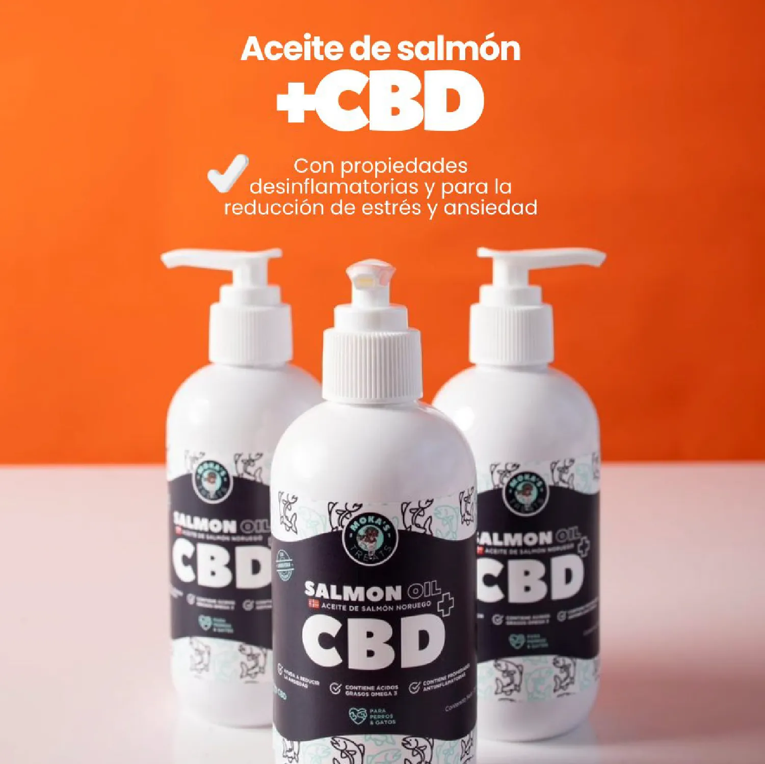 Aceite Salmon Noruego Cbd Mascotas Mokas Treats