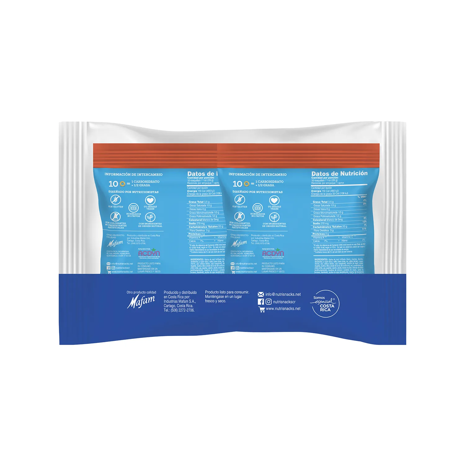 4 Pack Biscolite Picante Nutrisnacks Bolsa 120 G