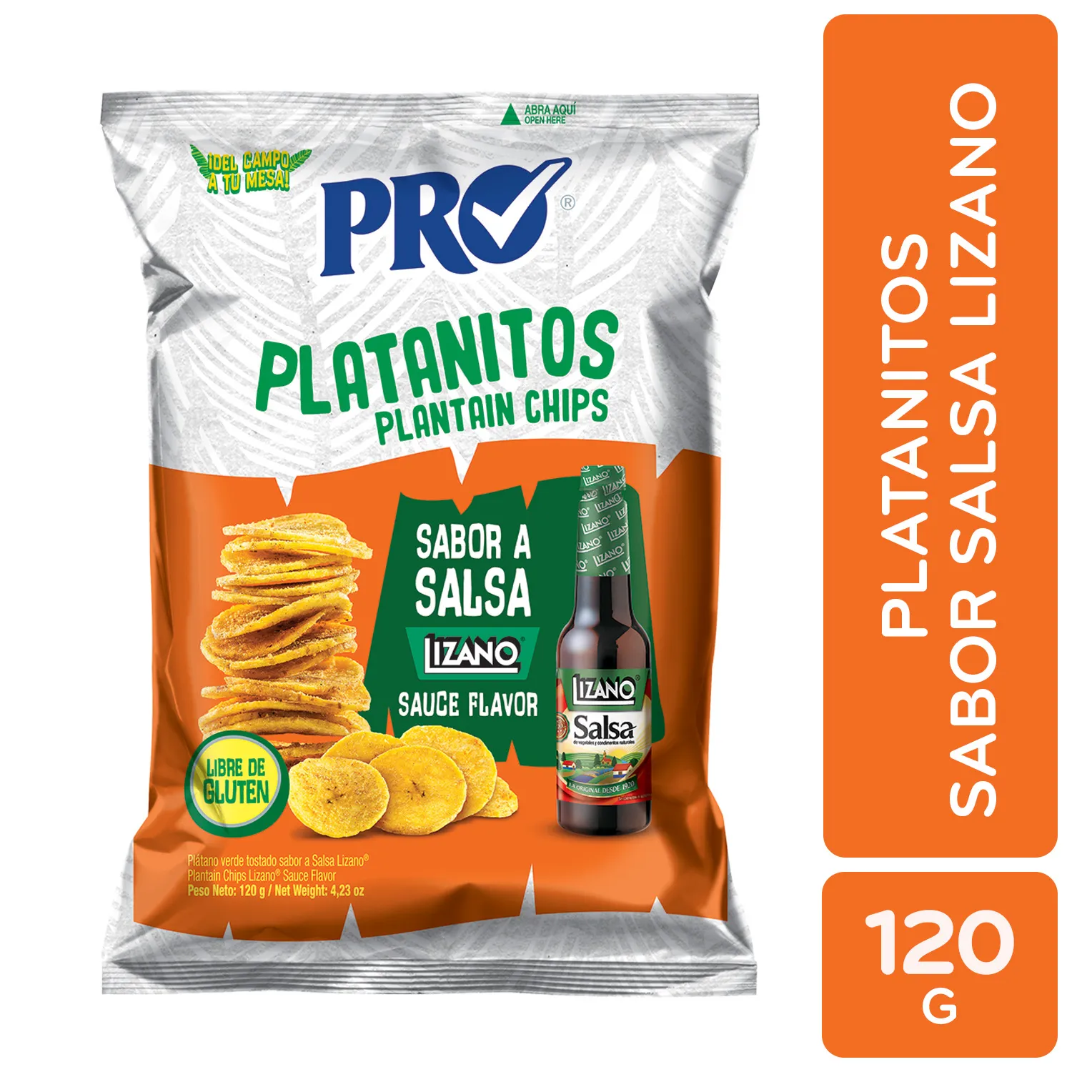 Platanitos Con Sabor A Salsa Lizano Pro Paquete 120 G