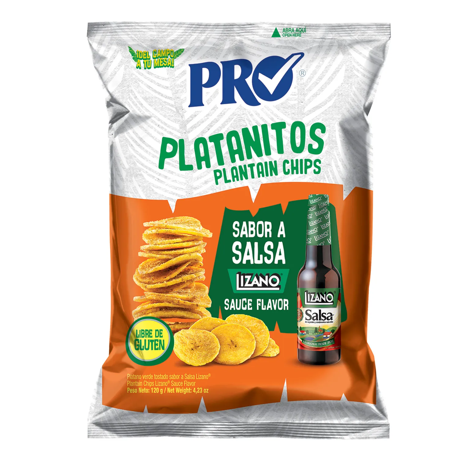 Platanitos Con Sabor A Salsa Lizano Pro Paquete 120 G