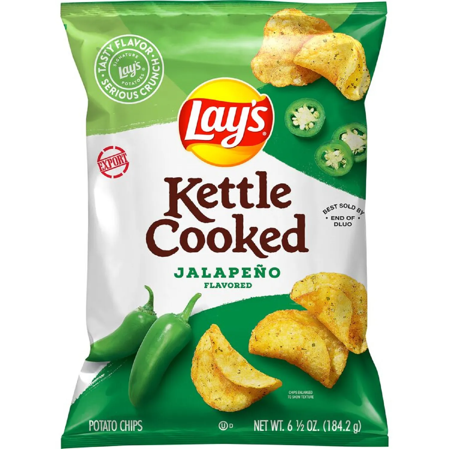 Papa Kettle Jalapeño Lays Paquete 184,2g