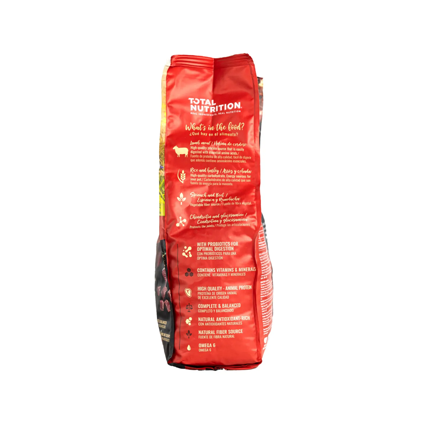 Alimento Perro Adulto Seco Cordero Arroz Libre De Trigo Total Nutrition