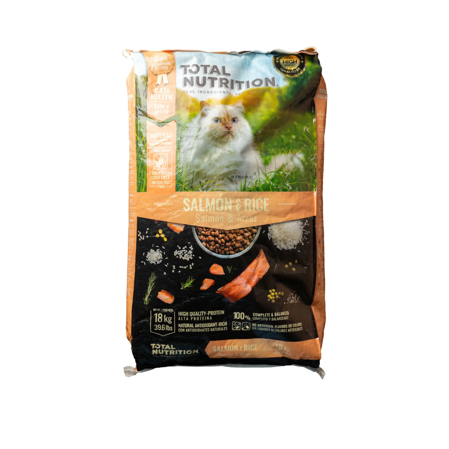 Alimento Gato Seco Adulto Salmon Y Arroz Total Nutrition