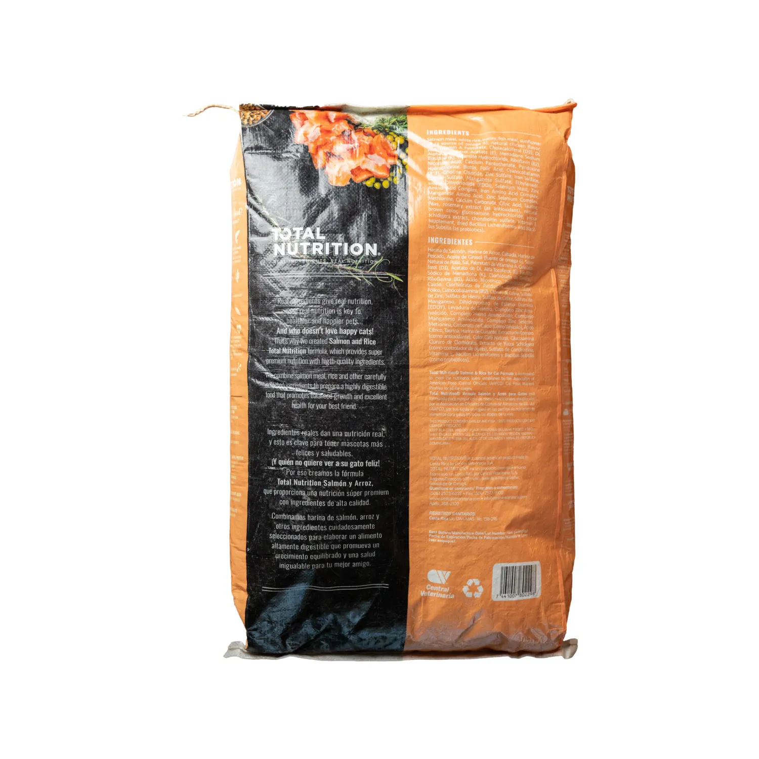 Alimento Gato Seco Adulto Salmon Y Arroz Total Nutrition