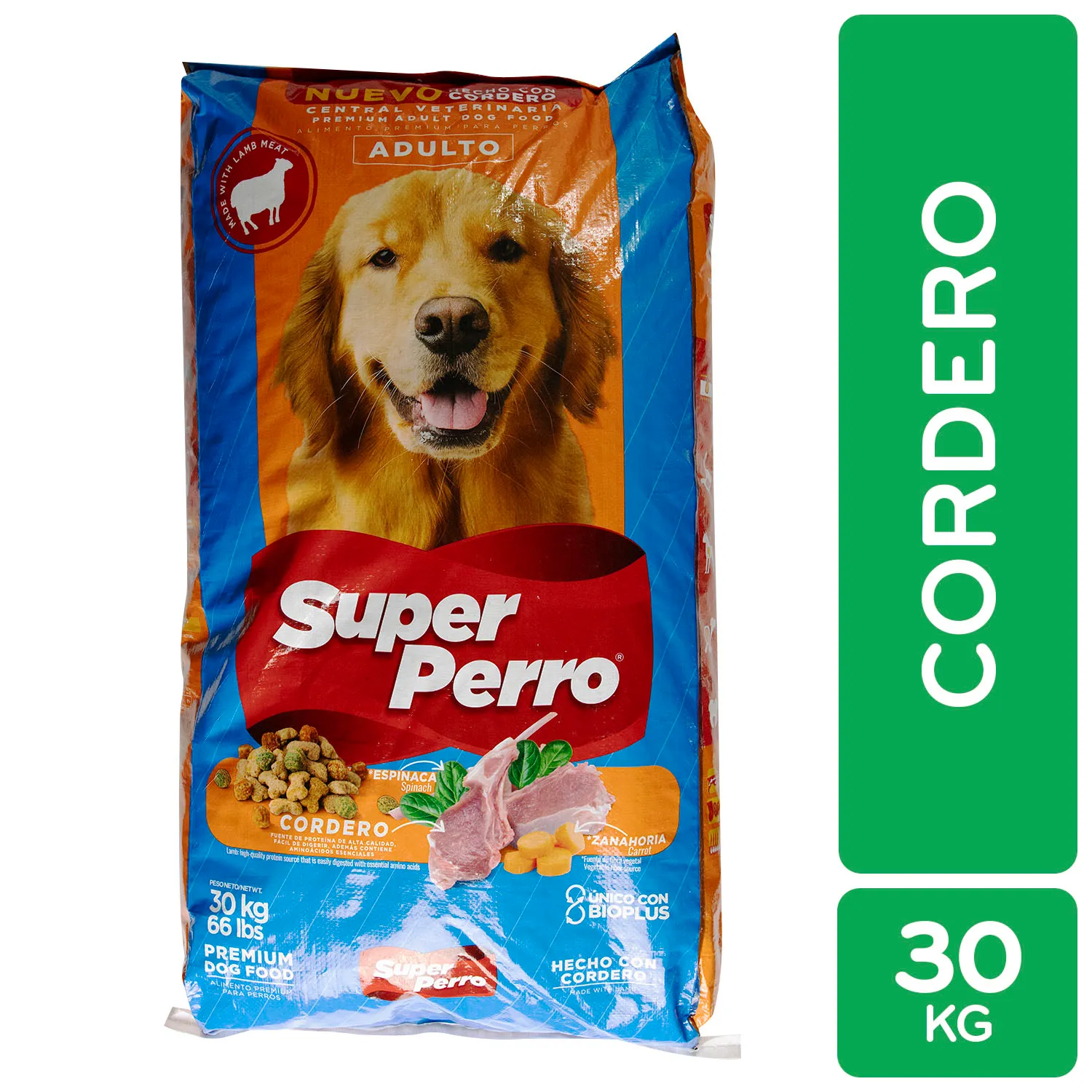 Alimento Perro Adulto Seco Cordero Super Perro
