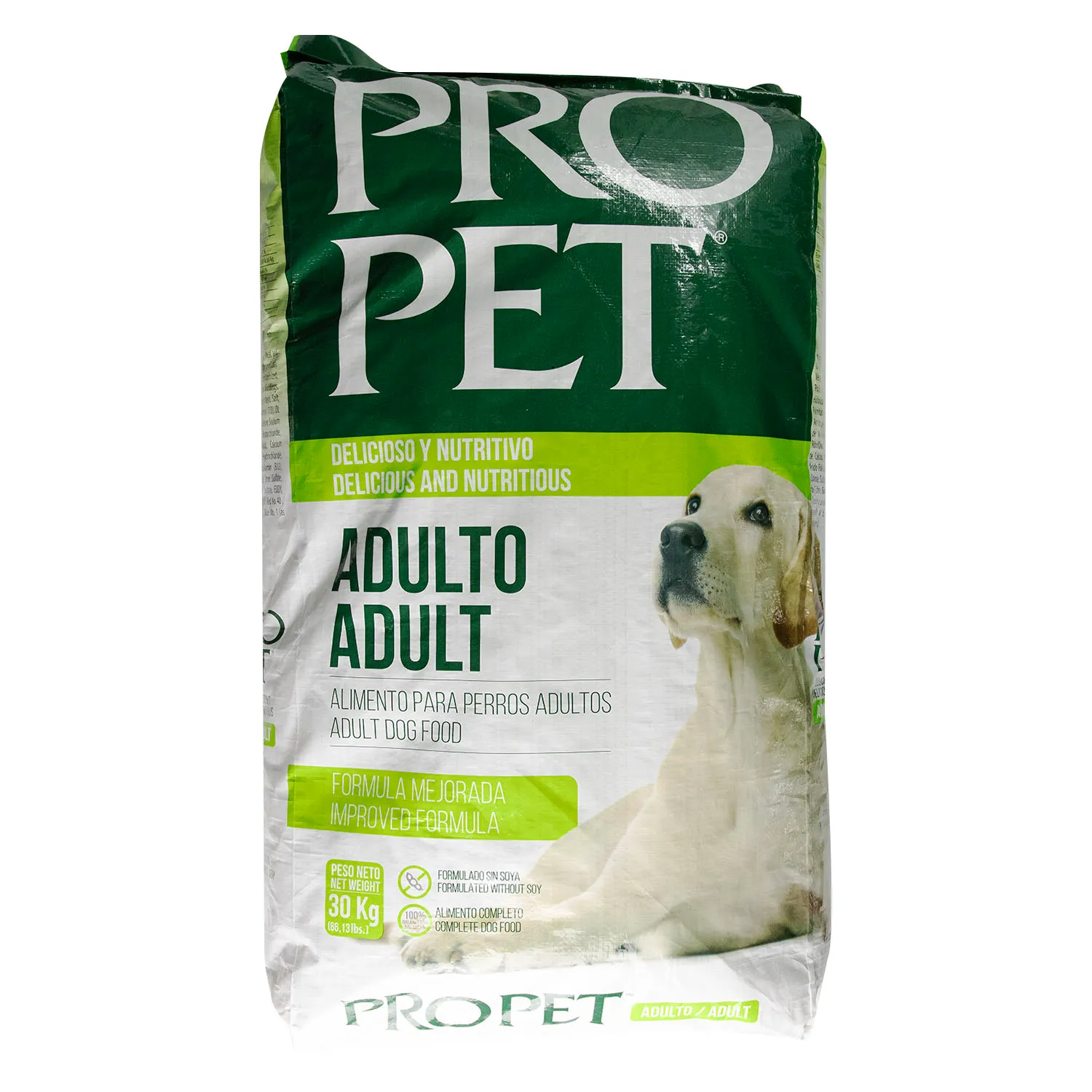 Alimento Perro Adulto Seco Libre De Soya Pro Pet