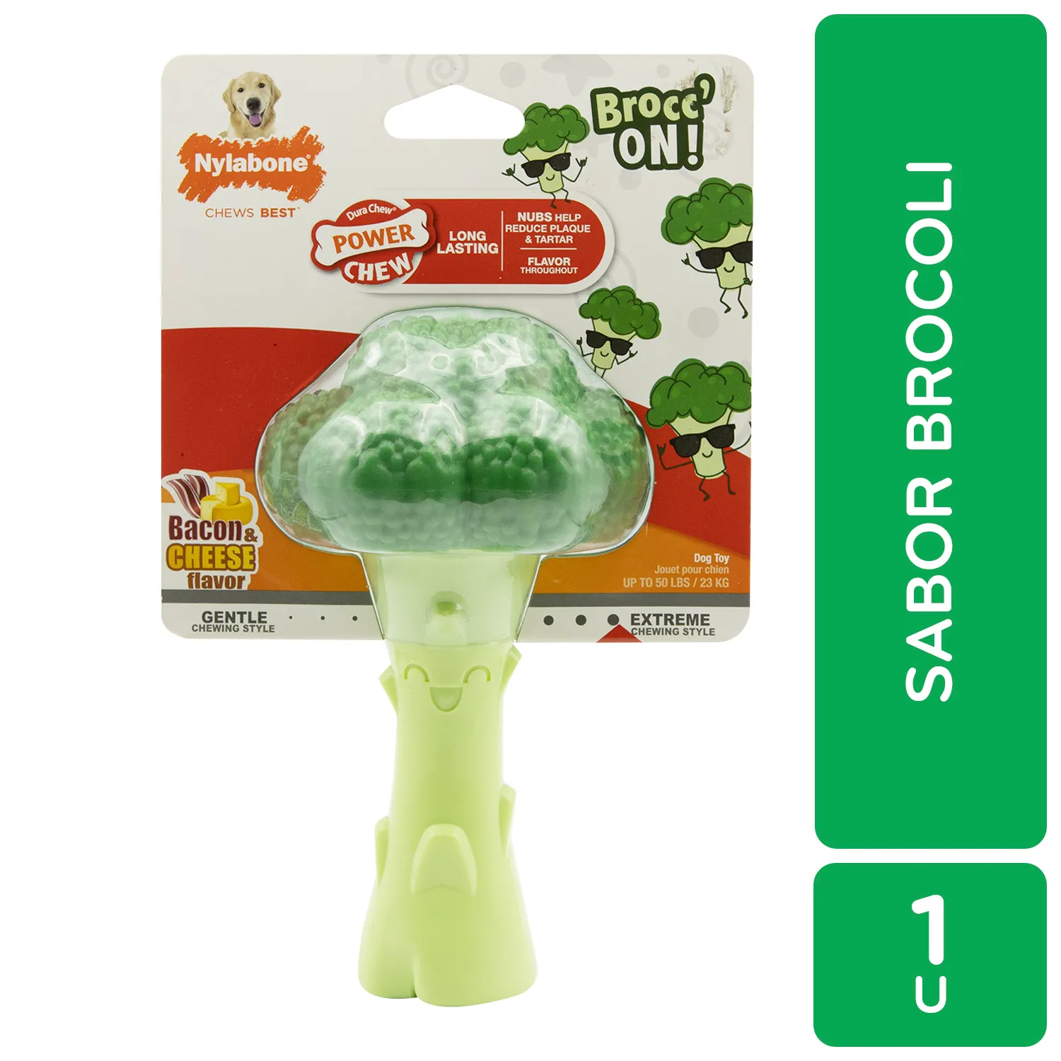 Juguete Morder Brocoli Para Perro Nylabone