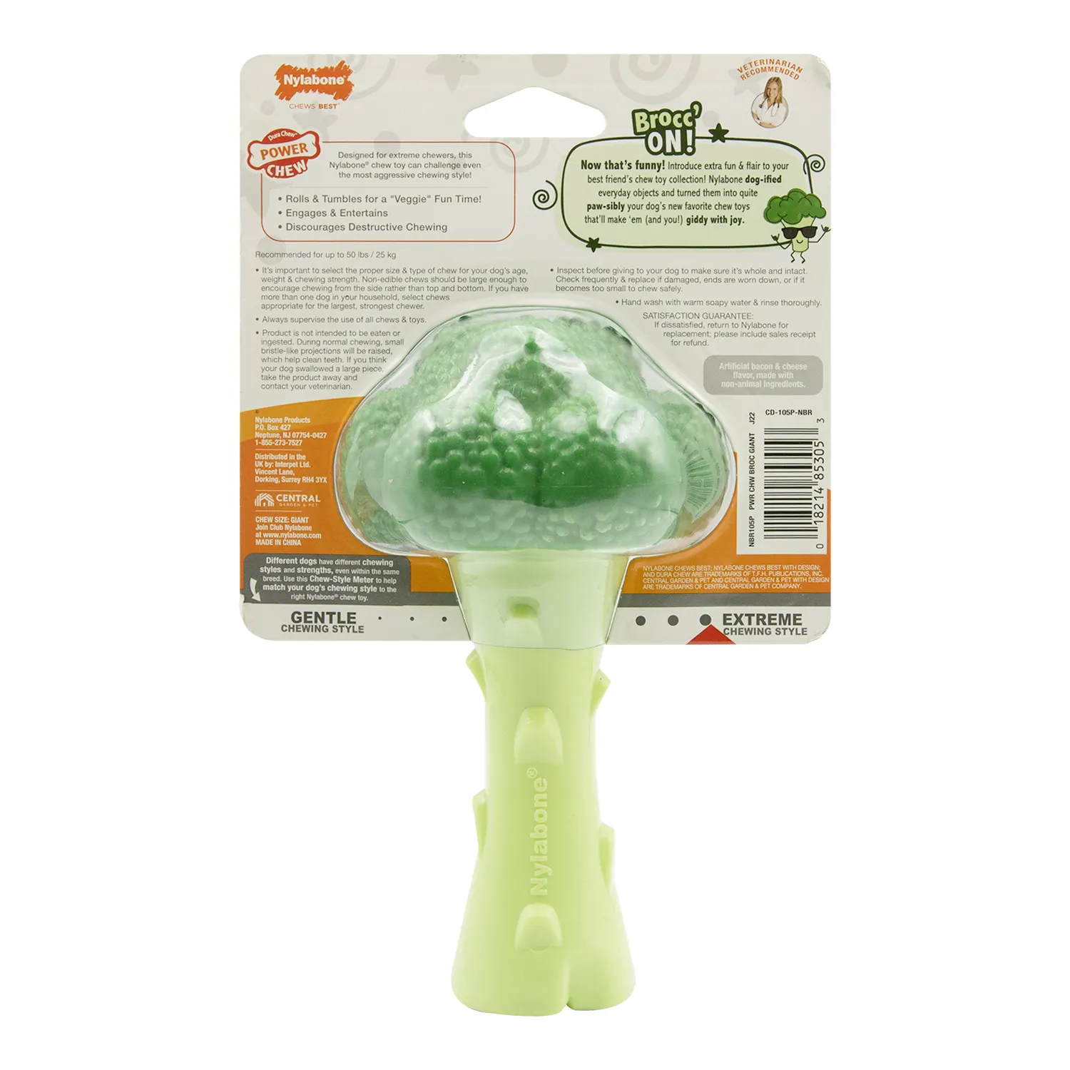 Juguete Morder Brocoli Para Perro Nylabone