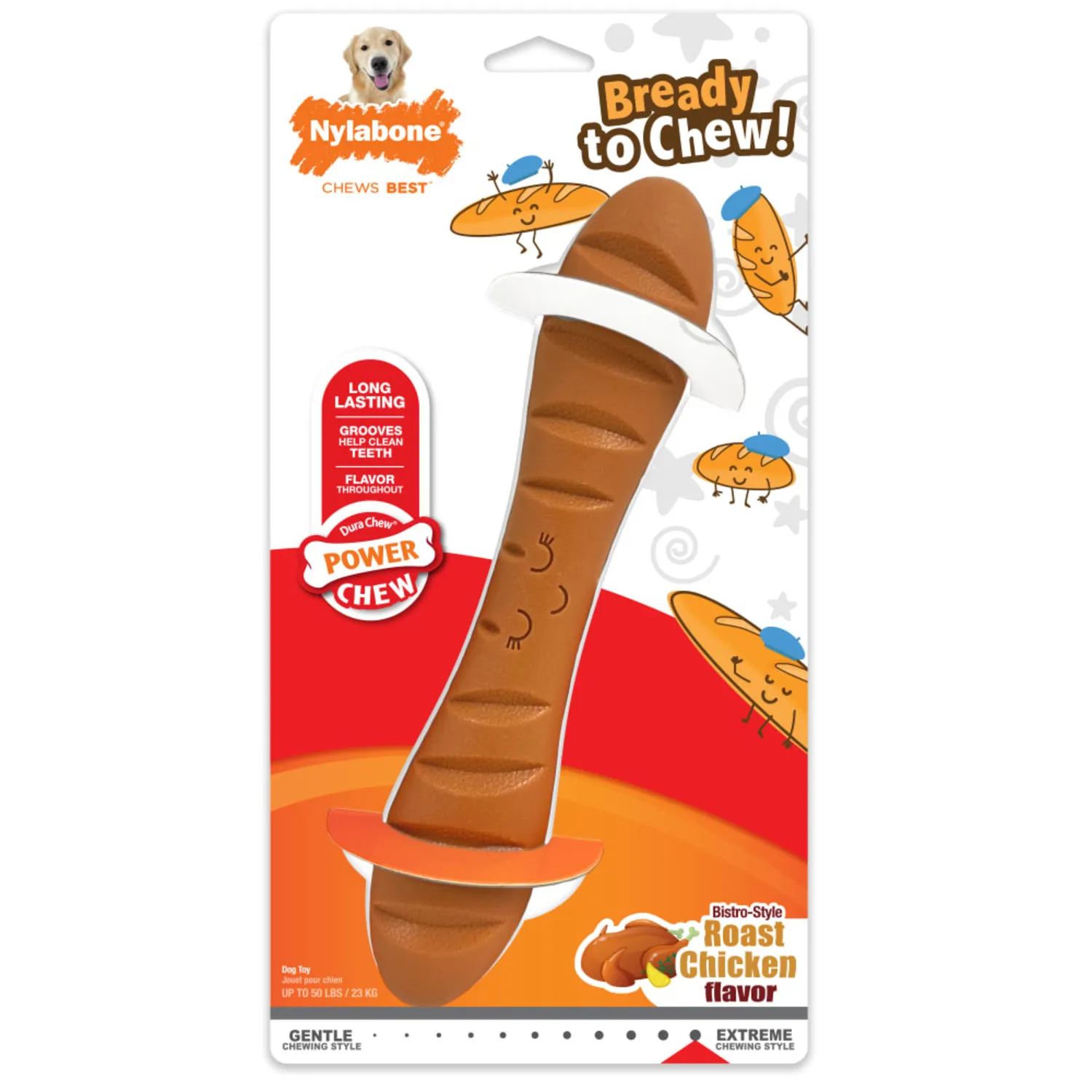 Juguete Morder Baguette Para Perro Nylabone