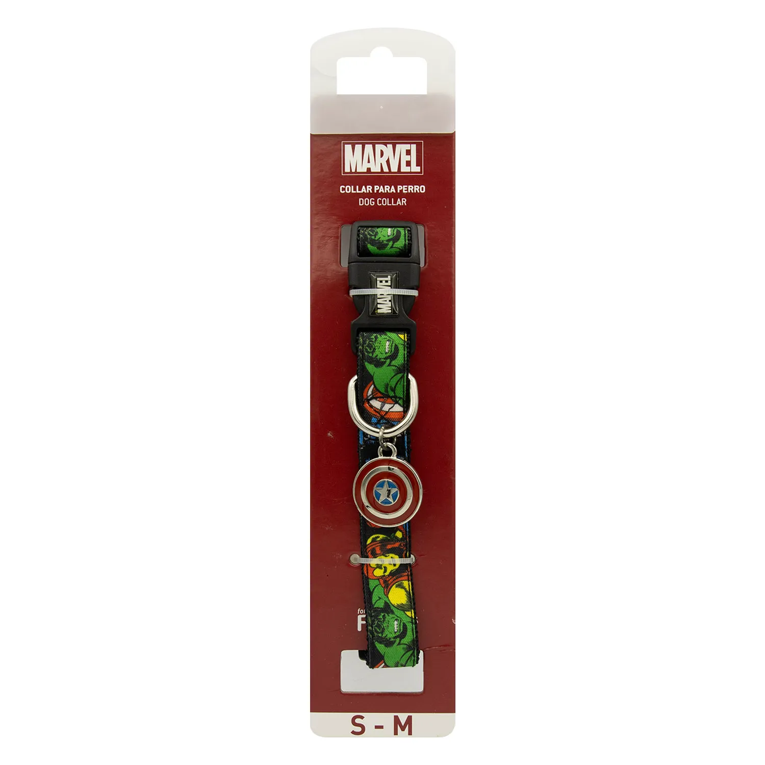 Collar S-m Para Perro Marvel