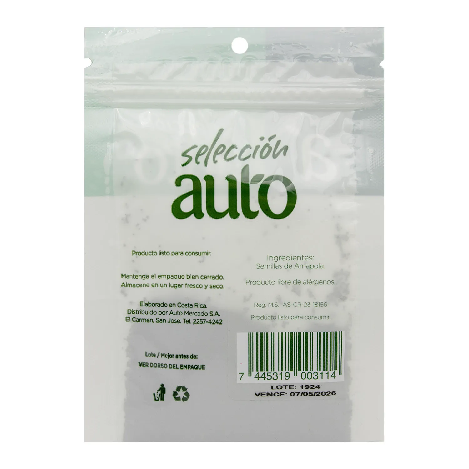 Amapola Auto Selección Paquete 10 G