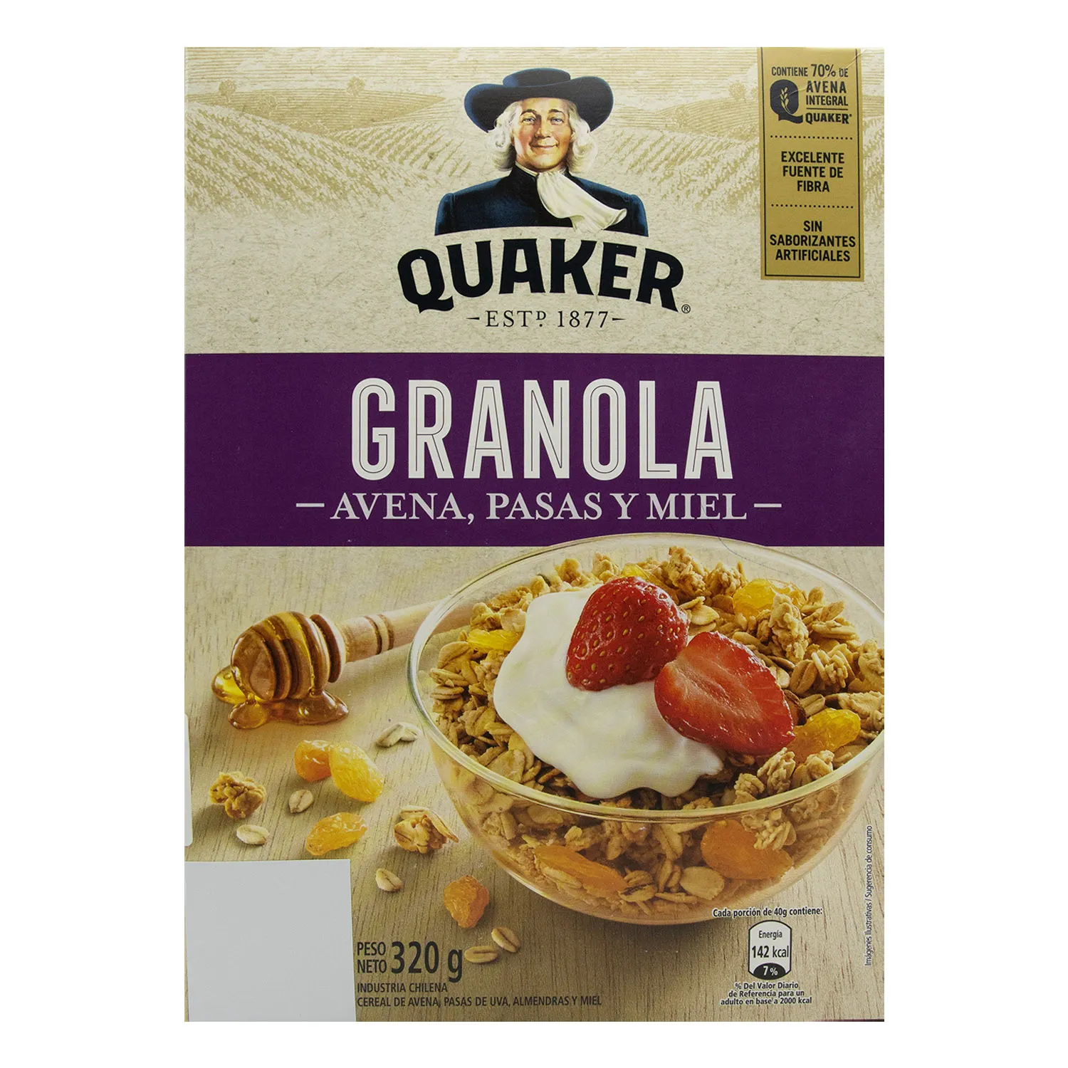 Granola Quaker Pasas Y Miel