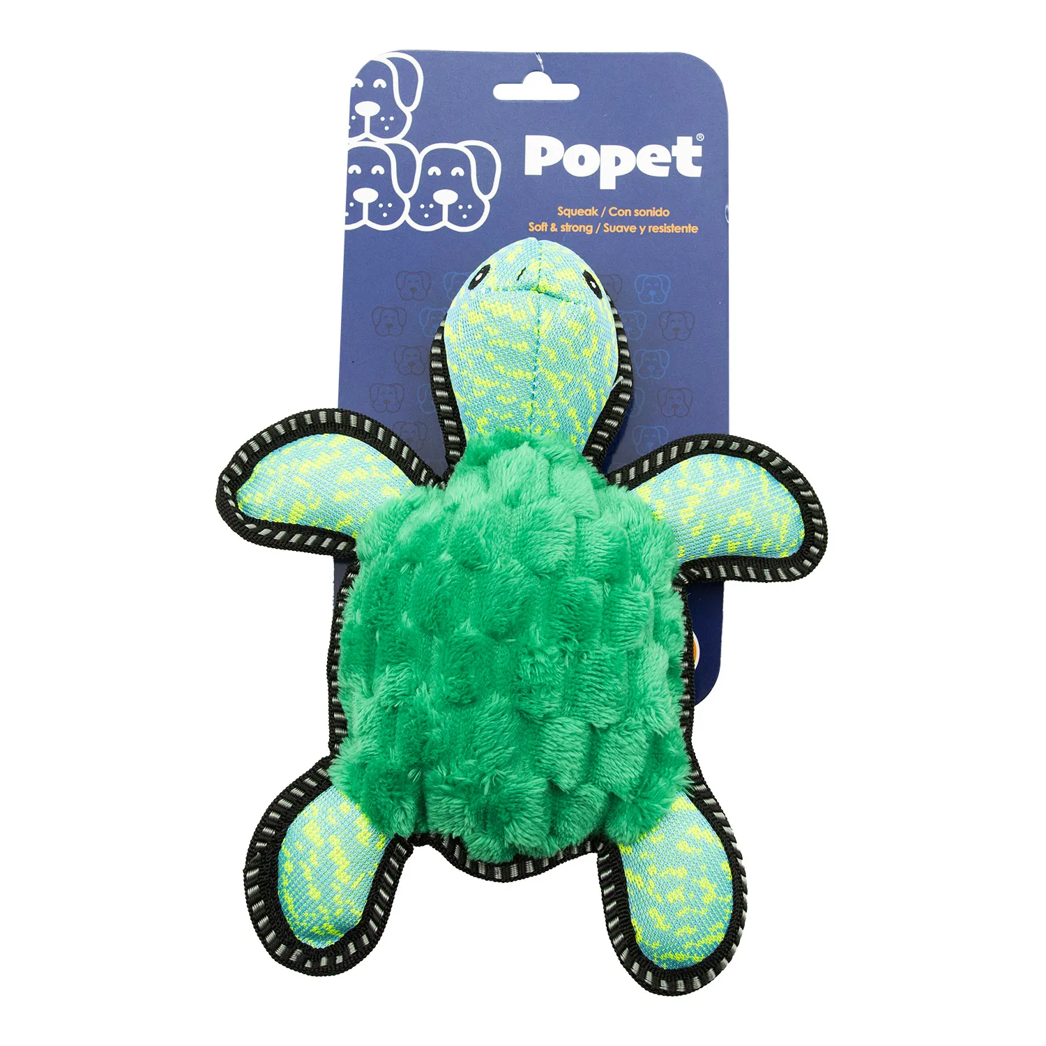 Juguete Para Perro Peluche Tortuga Popet