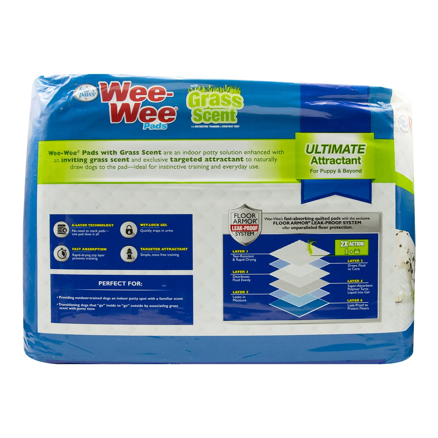 Pad Entrenamiento Ultra Absorbente Bloqueo Olor Y Antiderrame Animal Friend
