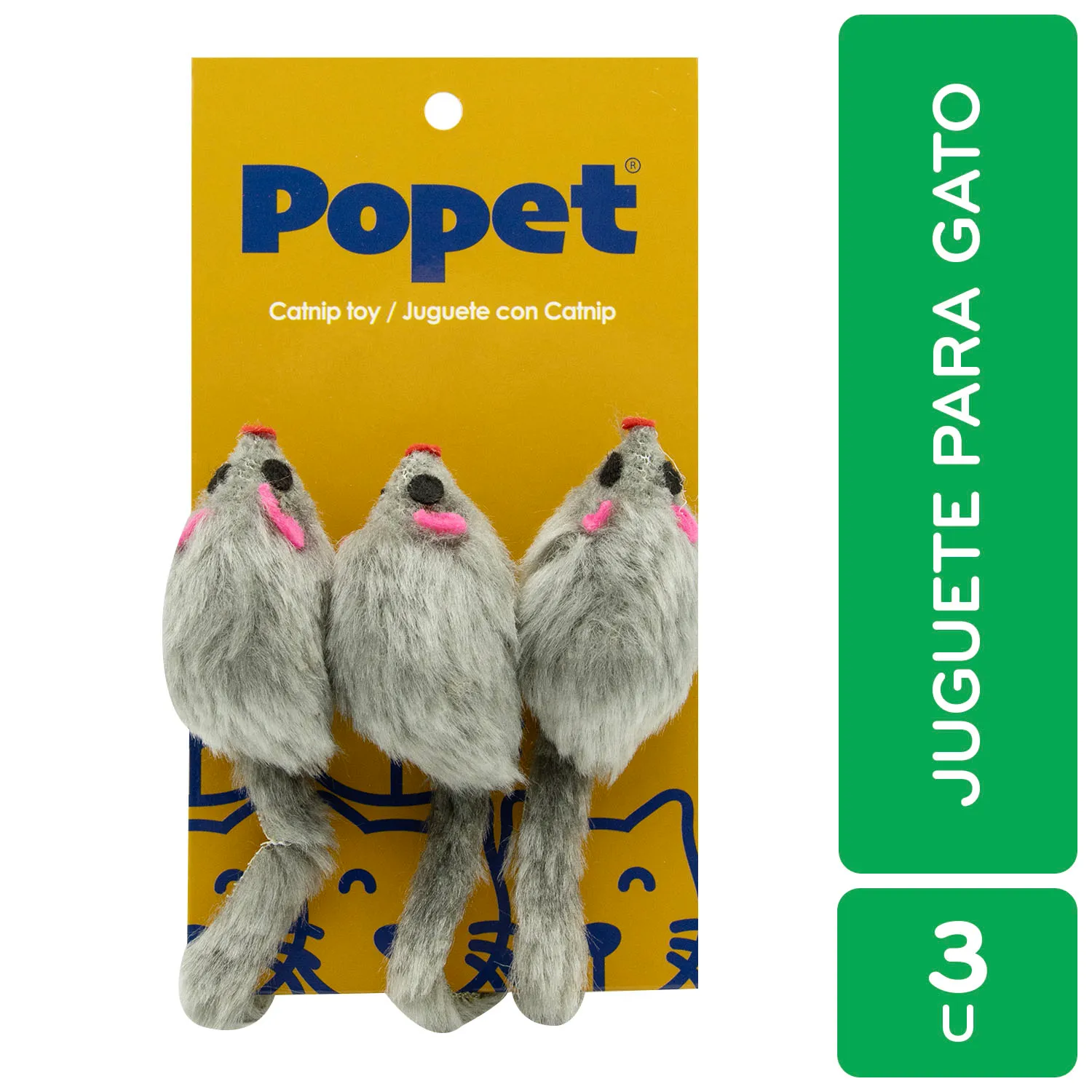 Juguete Ratón Con Catnip Para Gato Popet