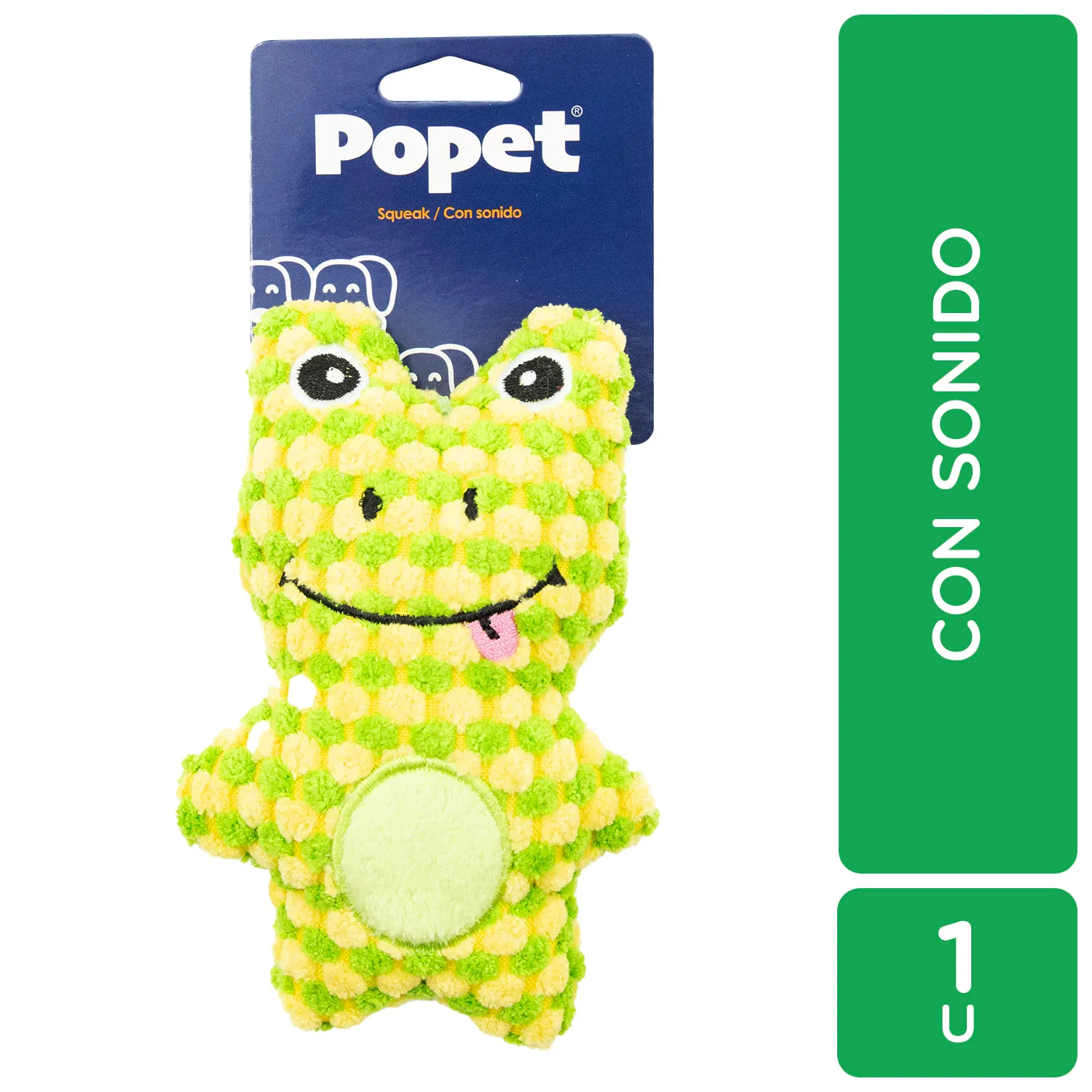 Juguete Para Perro Peluche Rana Popet