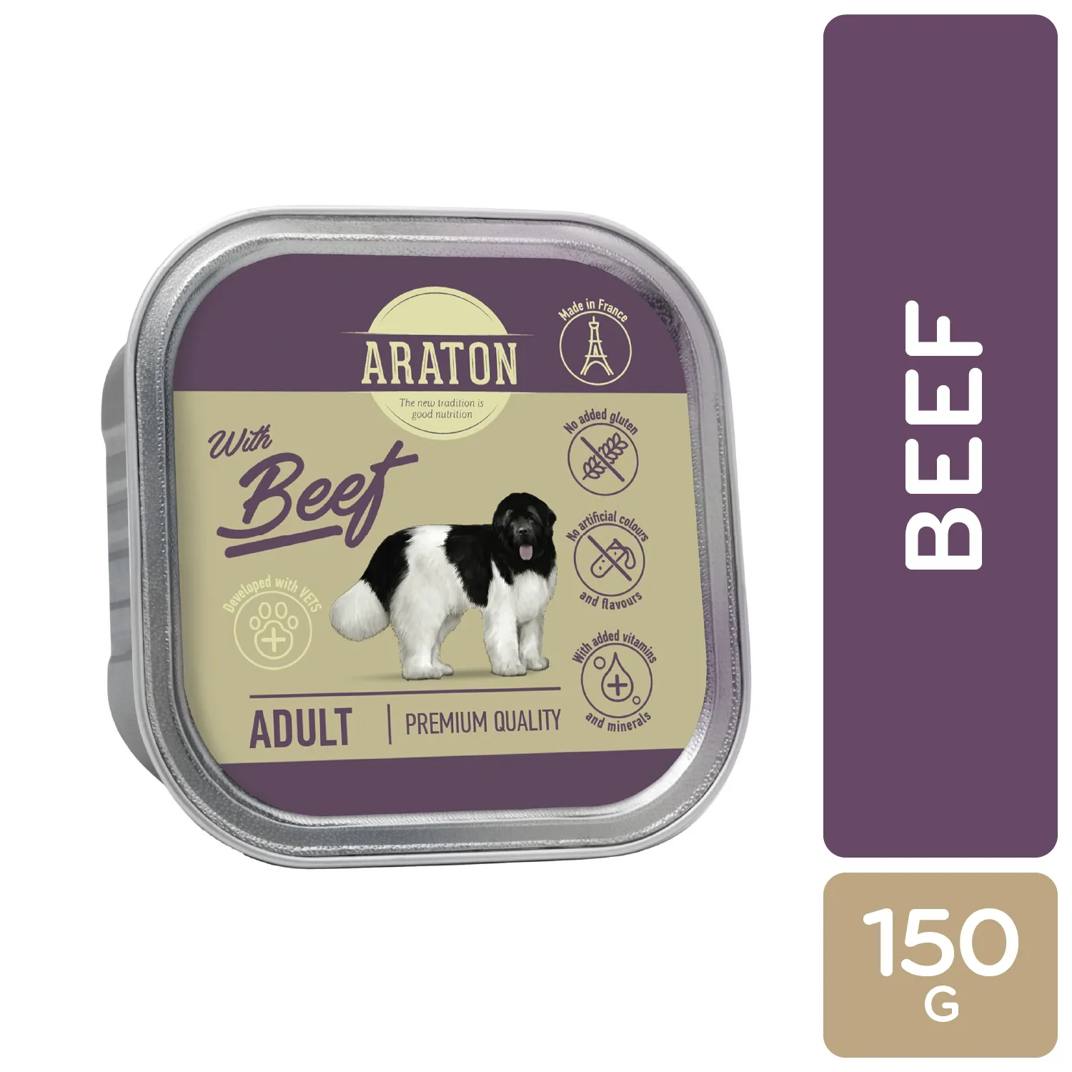 Alimento Perro Humedo Adulto Res Libre De Granos Araton