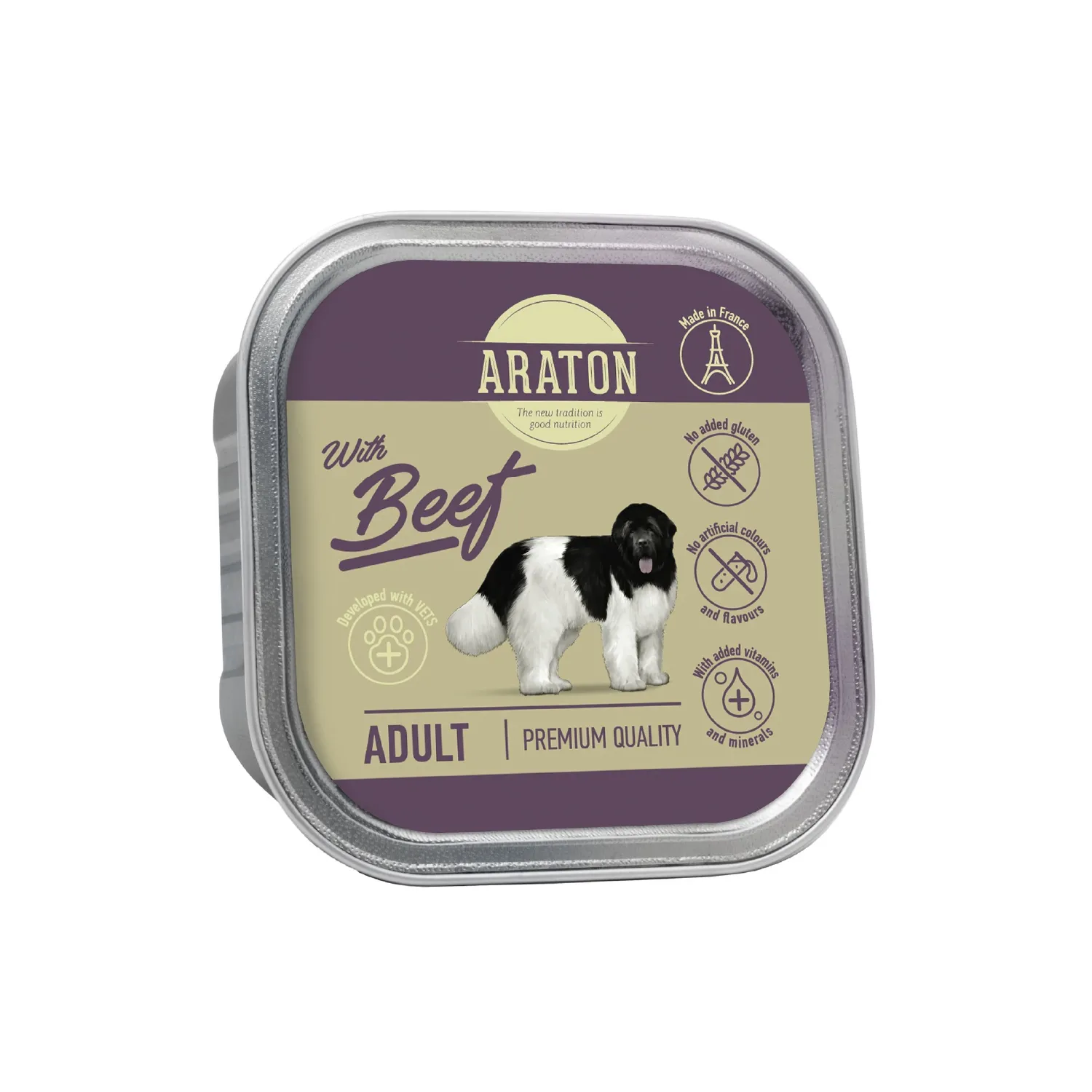 Alimento Perro Humedo Adulto Res Libre De Granos Araton