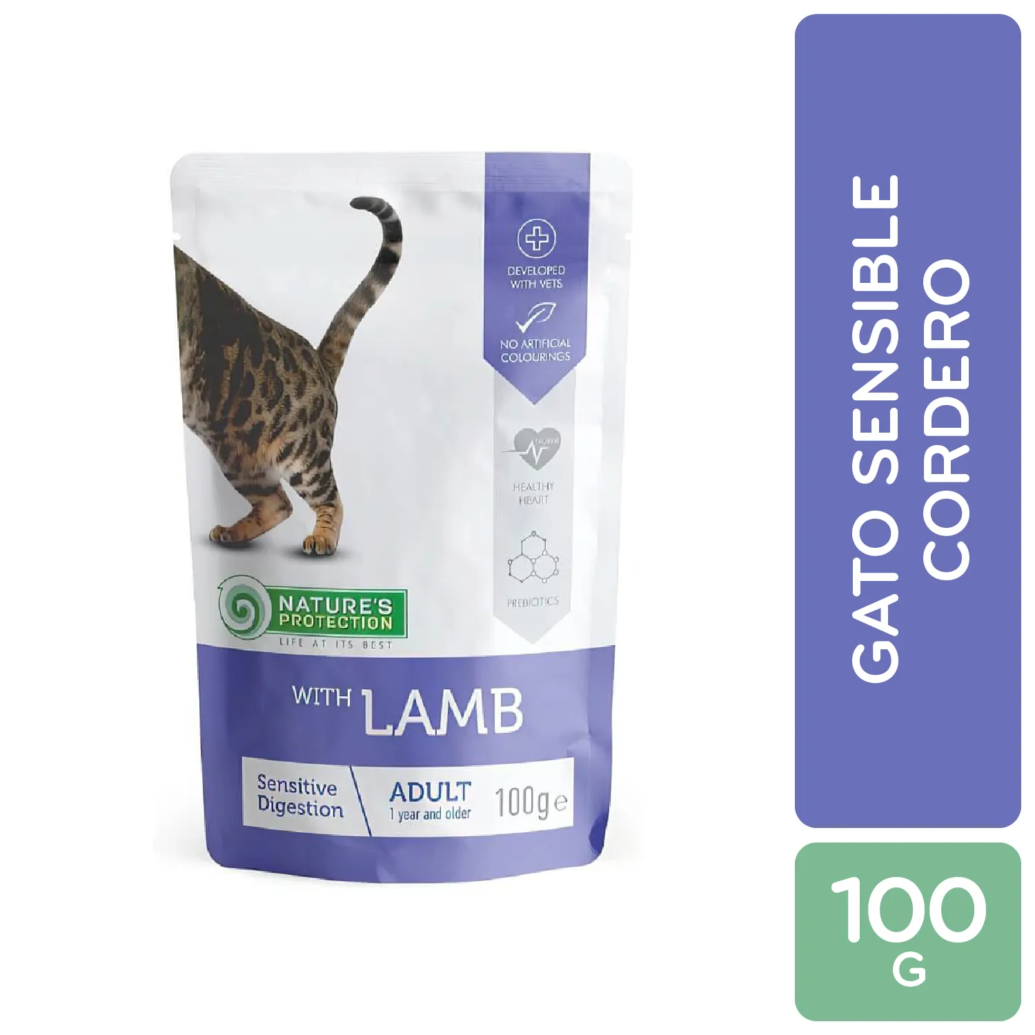 Alimento Gato Humedo Adulto Cordero Sensible Natures Protection