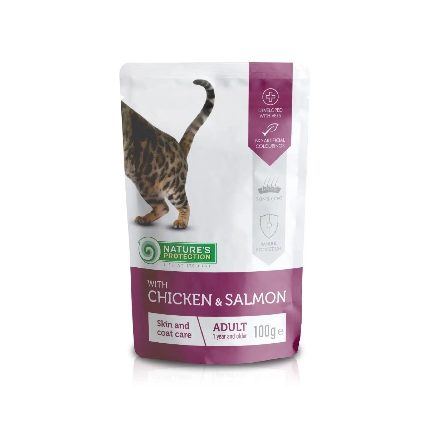 Alimento Gato Humedo Adulto Salmon Piel Pelaje Natures Protection