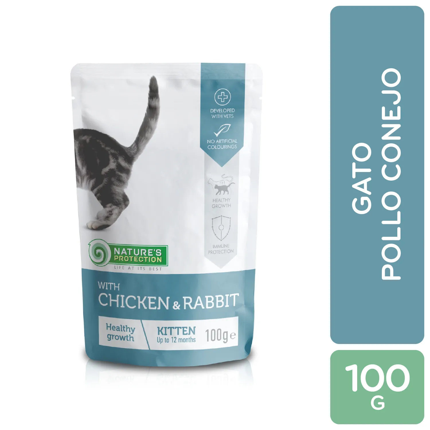 Alimento Gato Humedo Adulto Pollo Y Conejo Con Minerales Natures Protection
