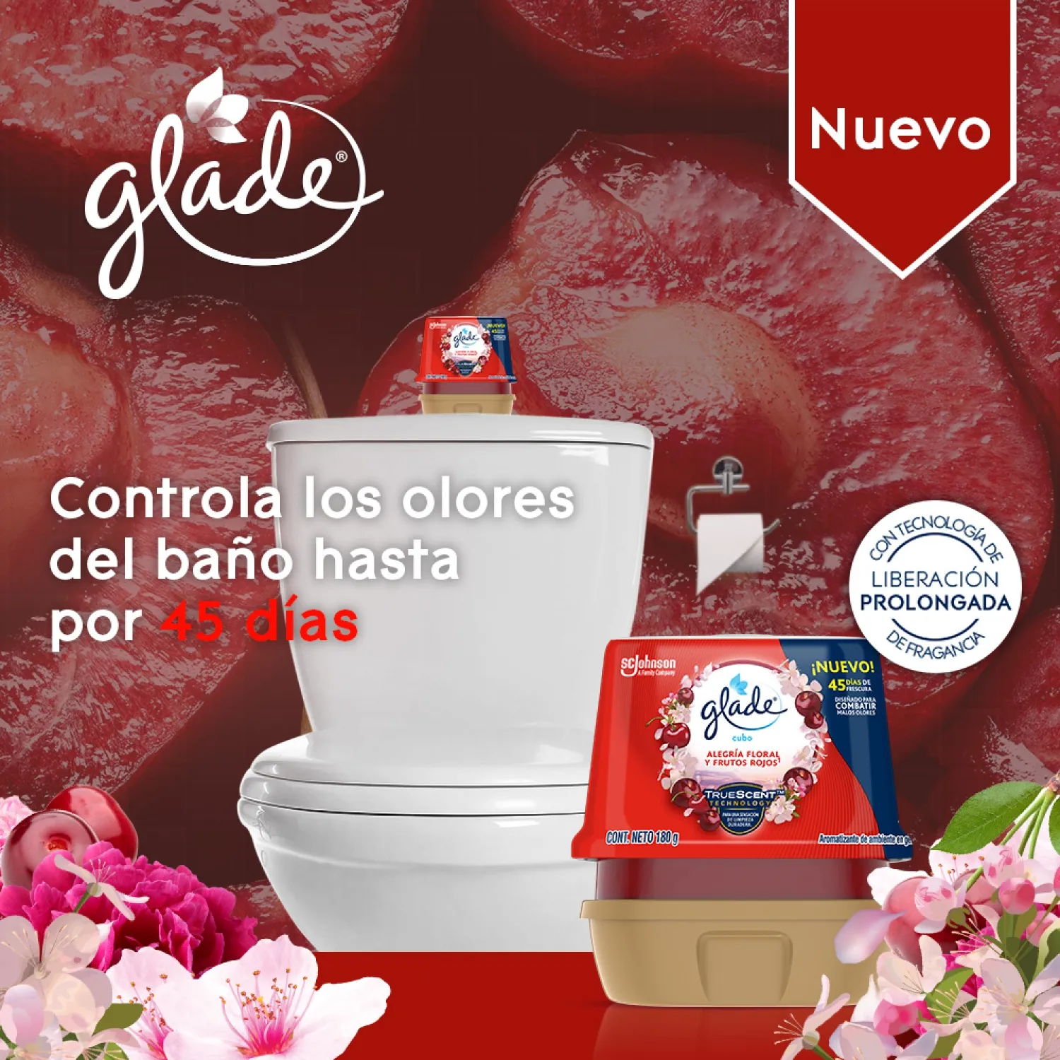 Desodorante Ambiental Cubo Frutos Rojos Glade