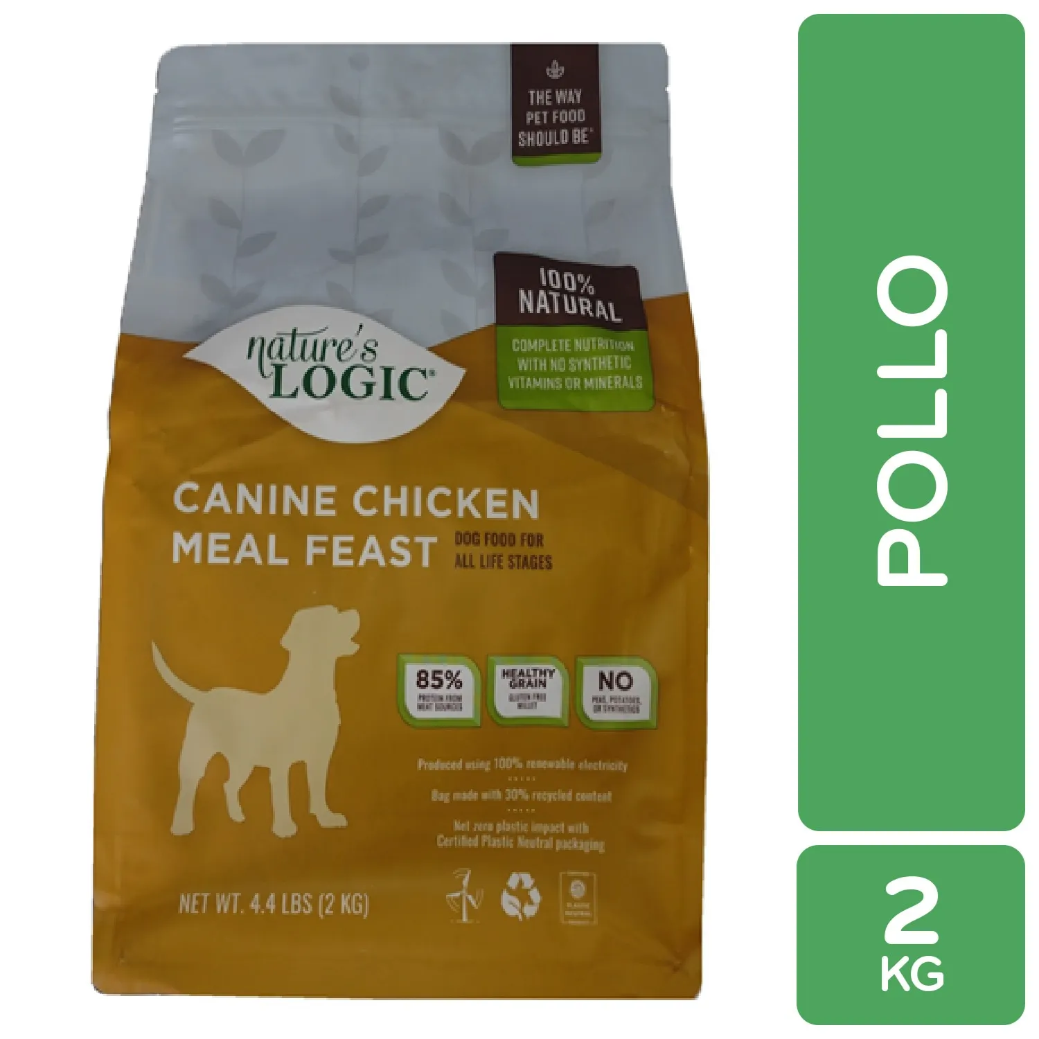 Alimento Perro Adulto Seco Pollo 100% Natural Natures Logic