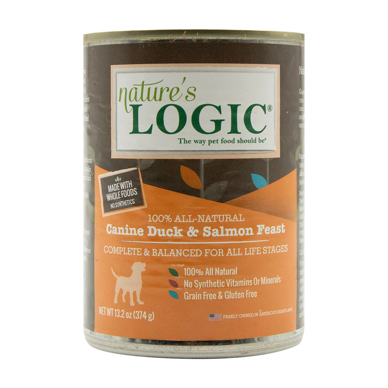 Alimento Perro Humedo Adulto Pato Y Salmon 100% Natural Natures Logic