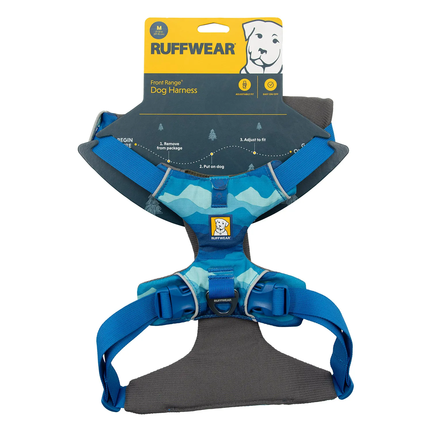 Pechera Perro Azul Talla M Acolchada Ruffwear