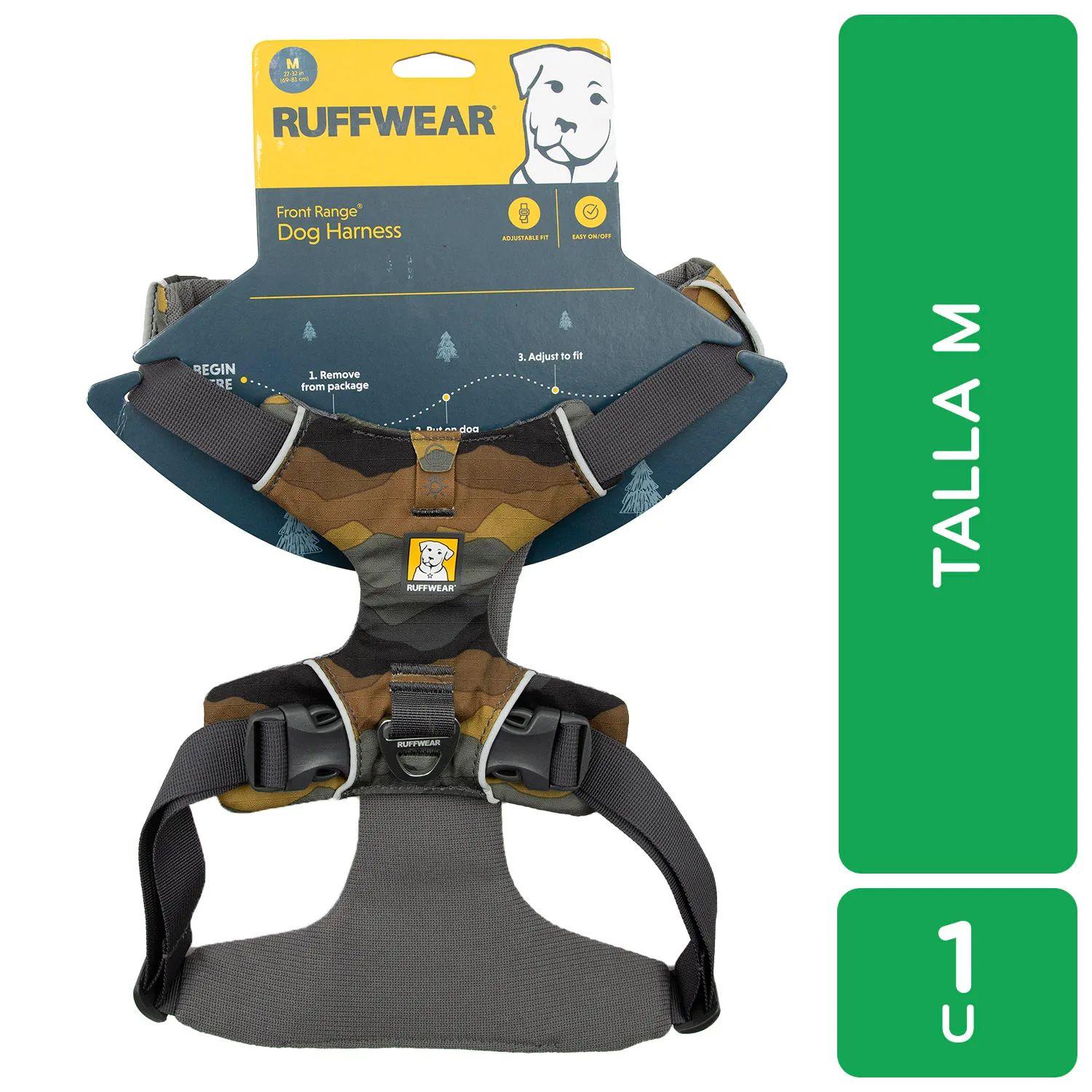 Pechera Perro Café Talla M Acolchada Ruffwear