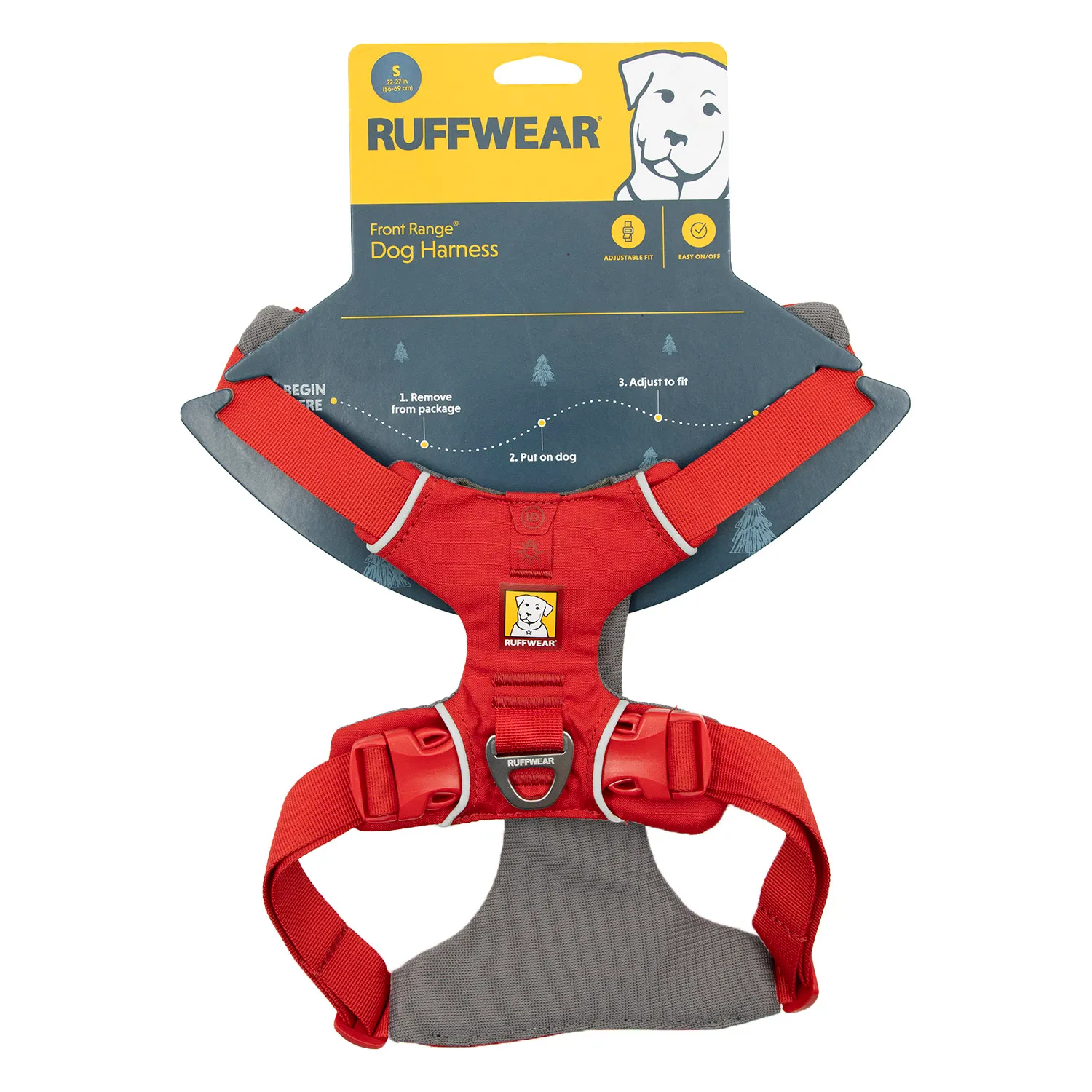Pechera Perro Roja Talla S Acolchada Ruffwear