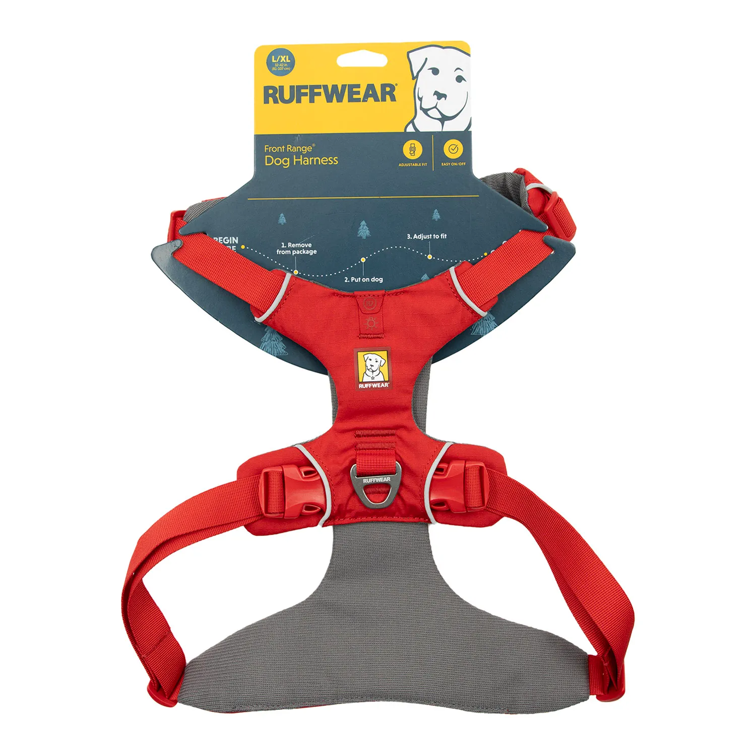 Pechera Perro Roja Talla L Acolchada Ruffwear