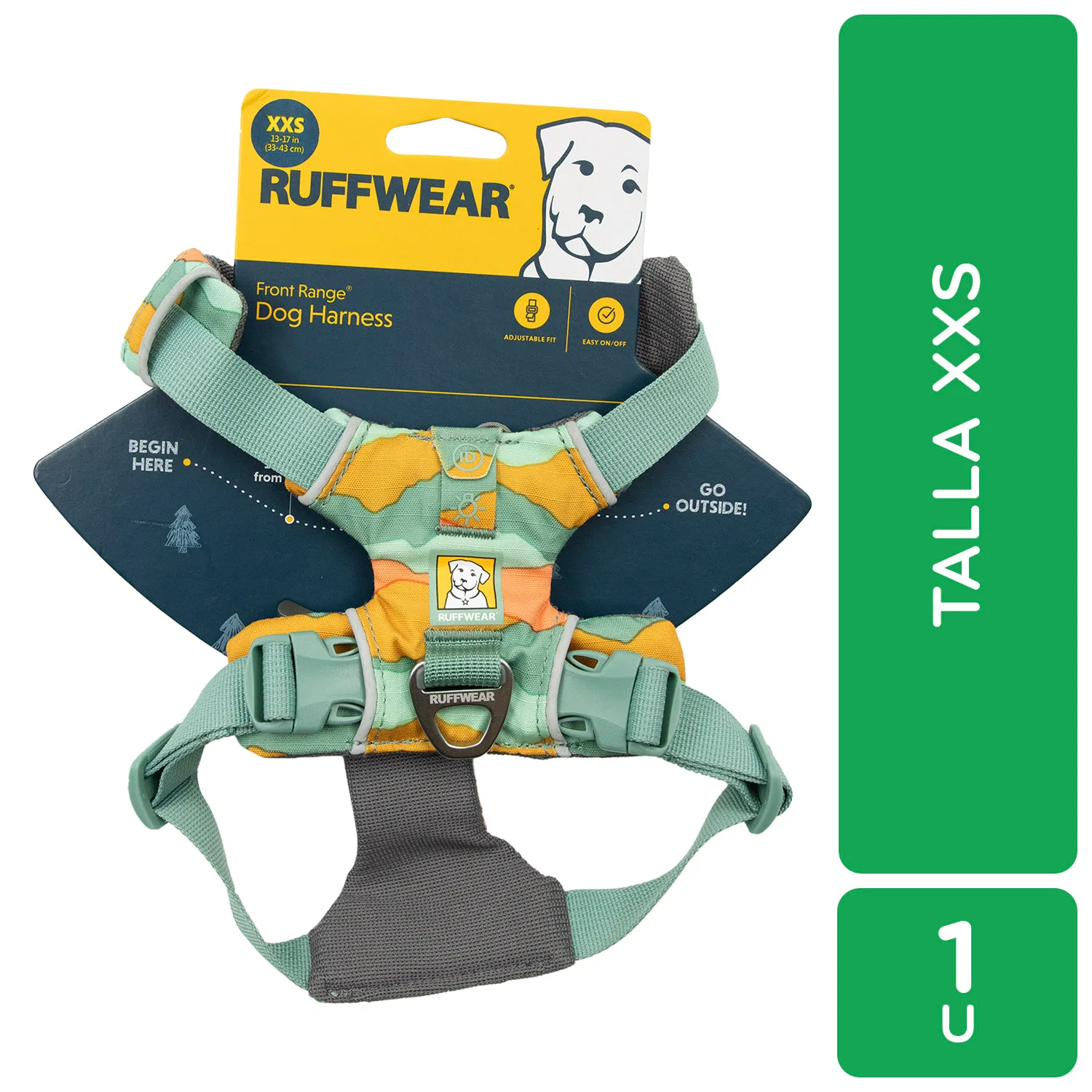 Pechera Perro Multi Talla Xxs Acolchada Ruffwear