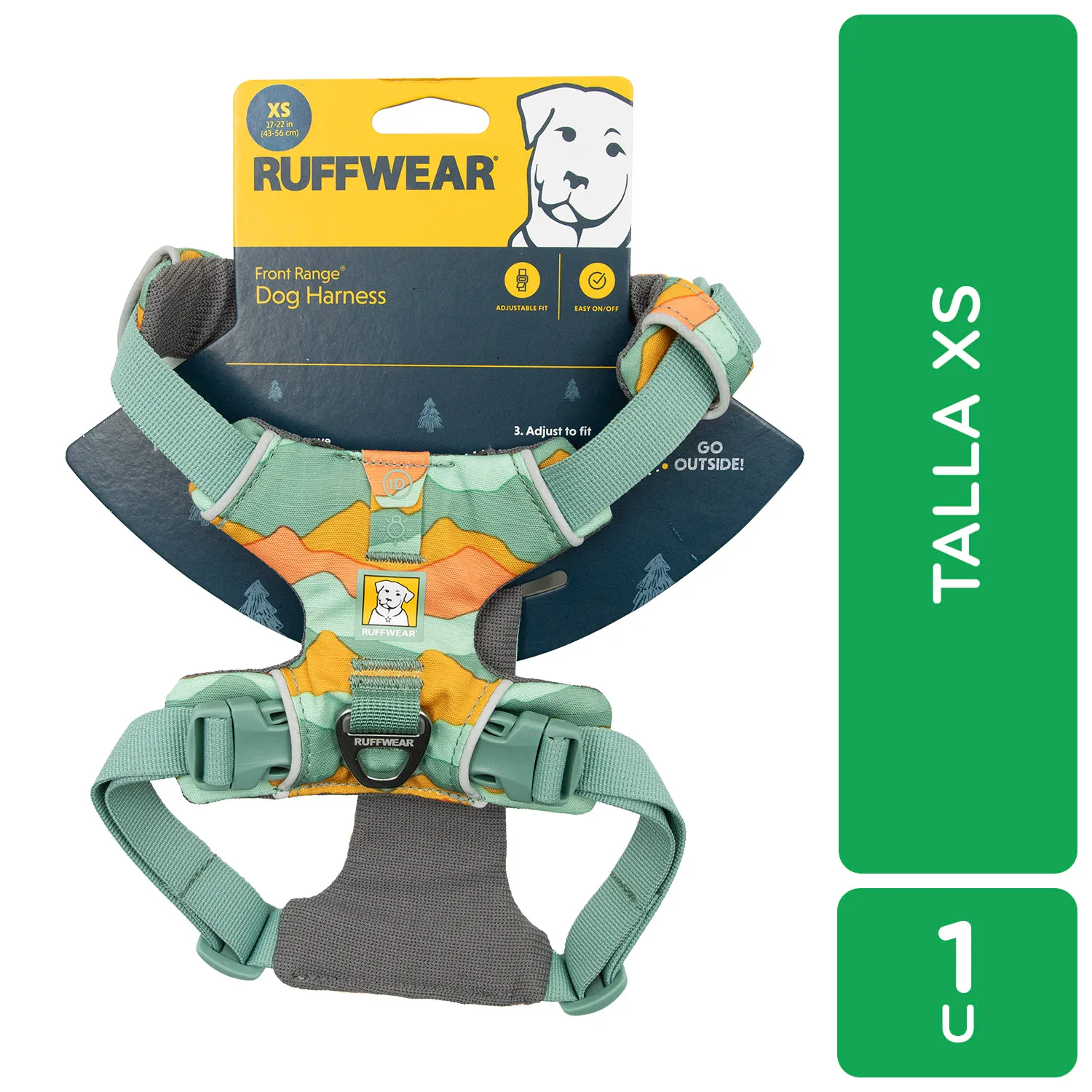 Pechera Perro Multi Talla Xs Acolchada Ruffwear