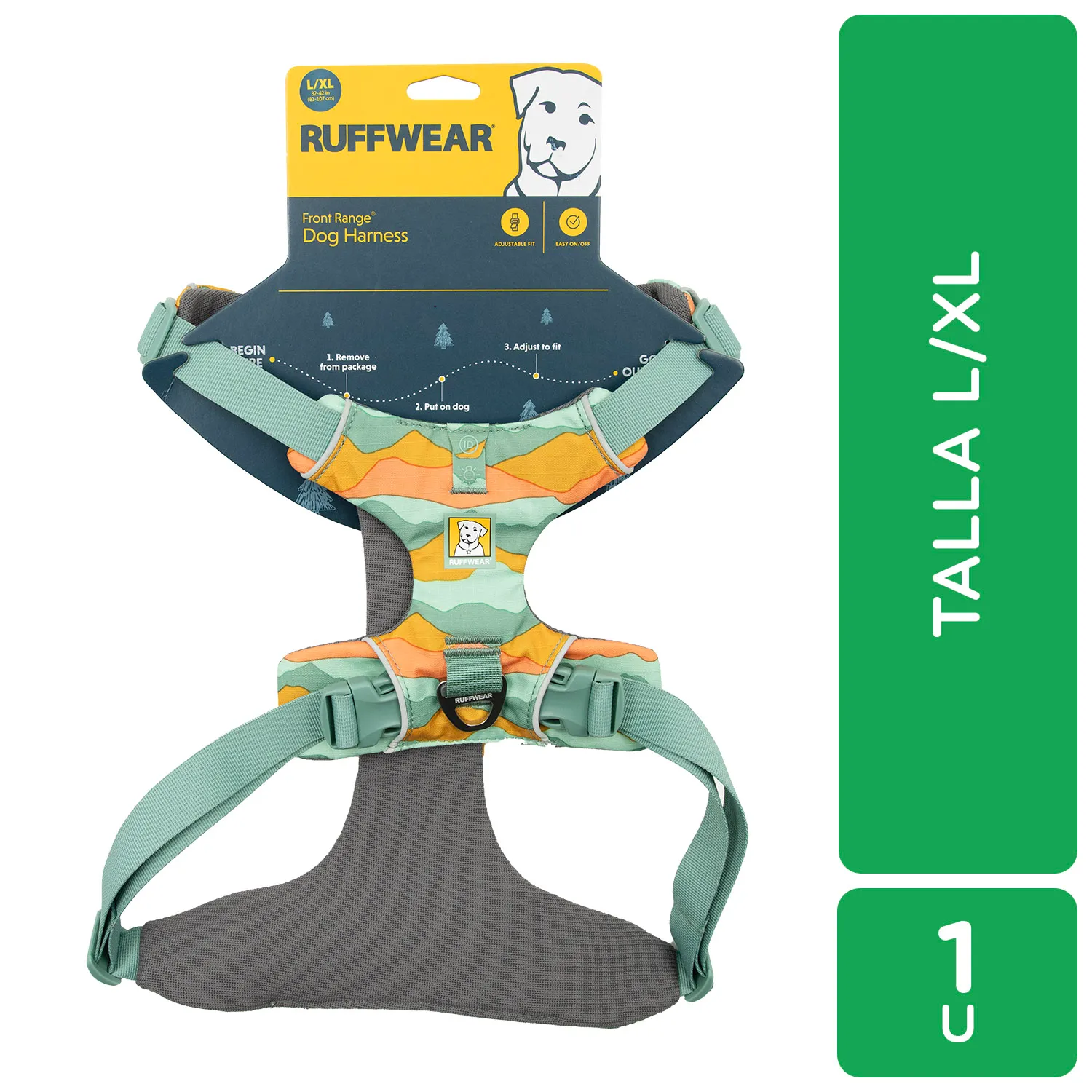Pechera Perro Multi Talla L Acolchada Ruffwear