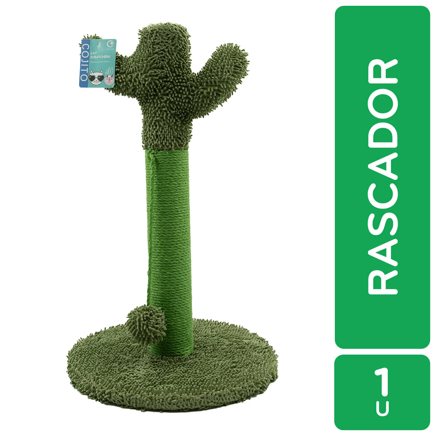 Juguete Rascador Para Gato Cactus Cojito