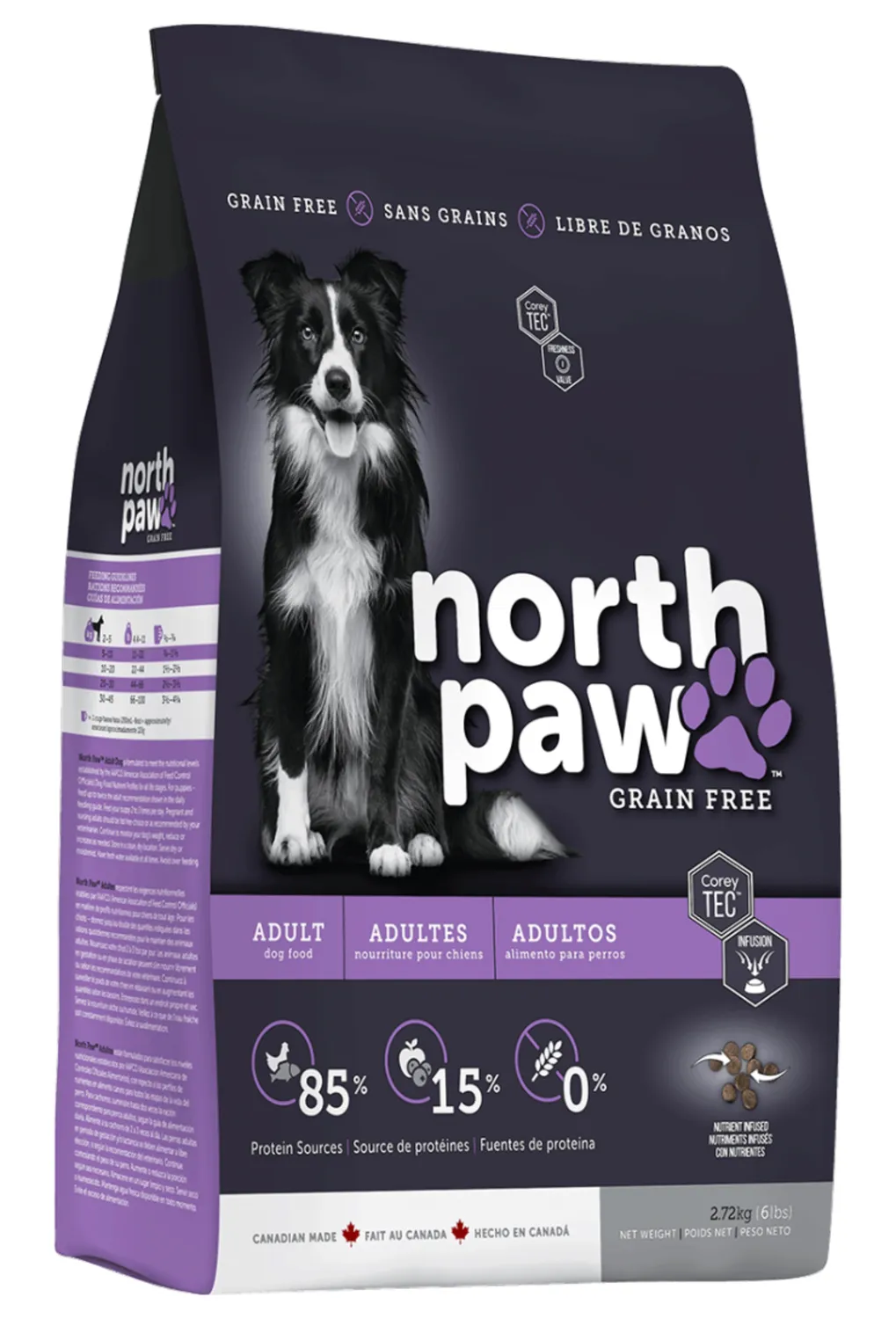 Alimento Perro Adulto Seco Libre De Granos North Paw