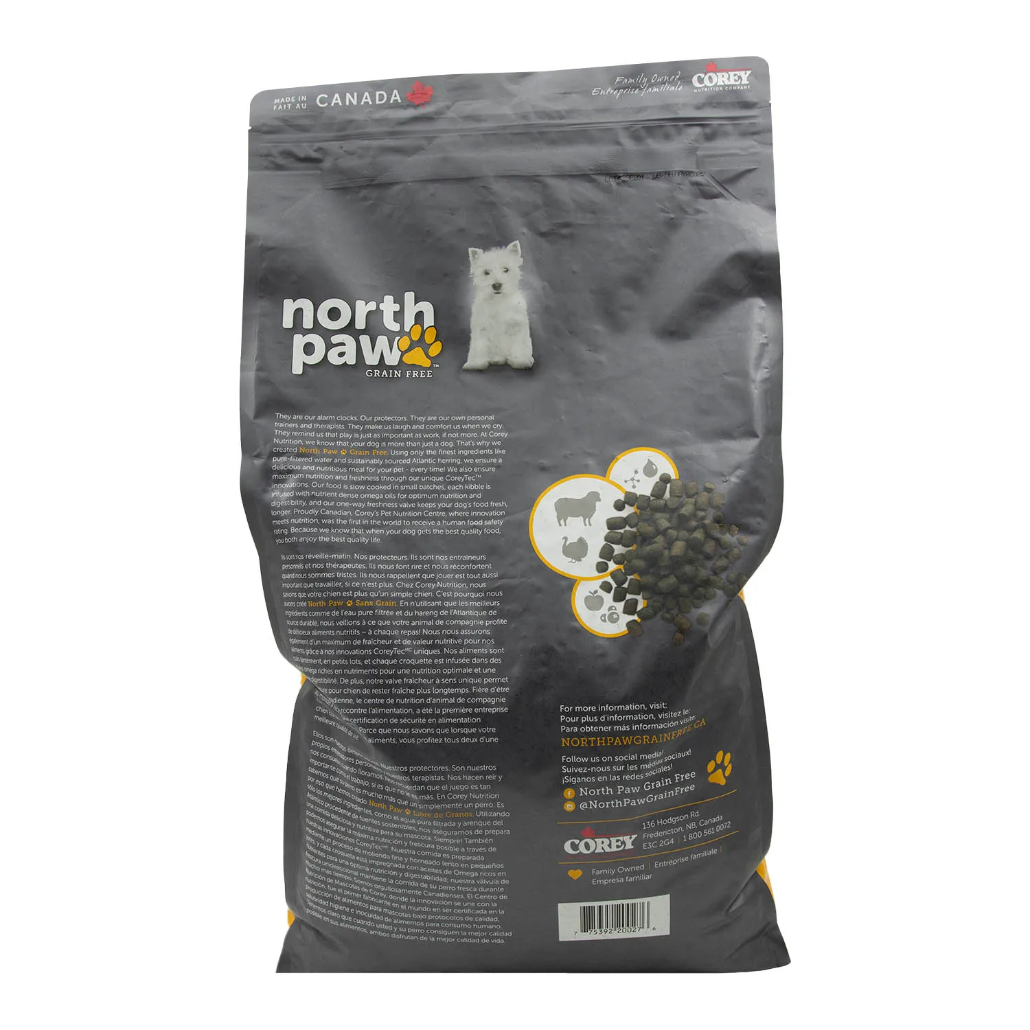Alimento Perro Adulto Seco Cordero - Camote Libre De Granos North Paw