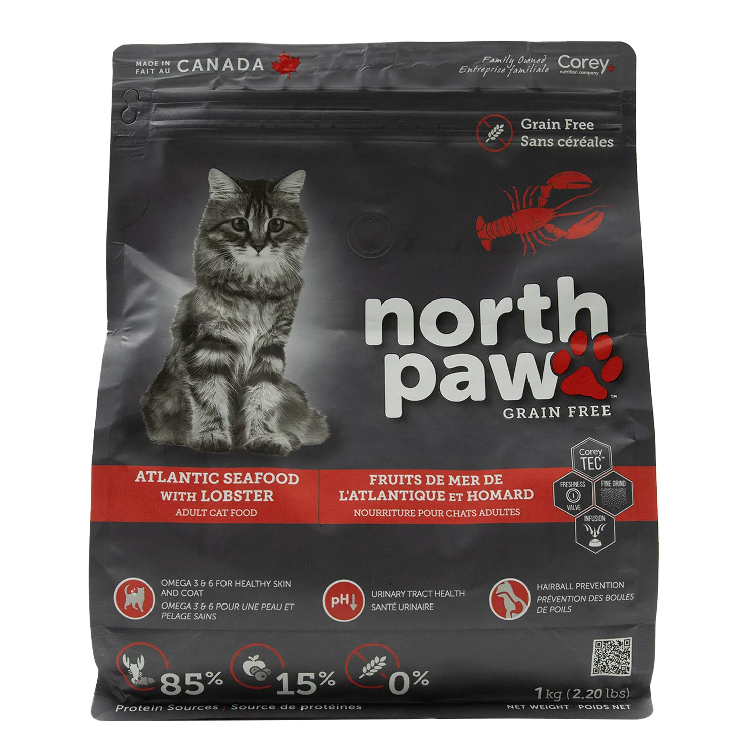 Alimento Gato Seco Adulto Mariscos Libre De Granos North Paw