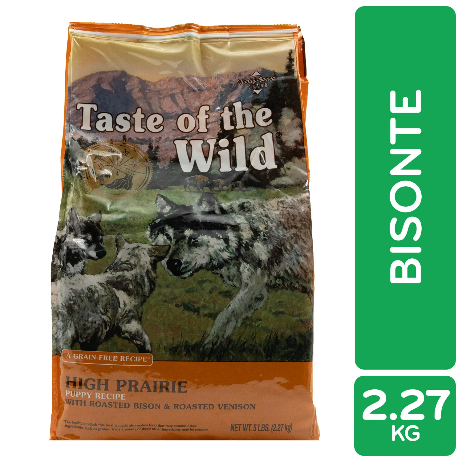 Alimento Perro Cachorro Seco Bisonte Libre De Granos Taste Of The Wild
