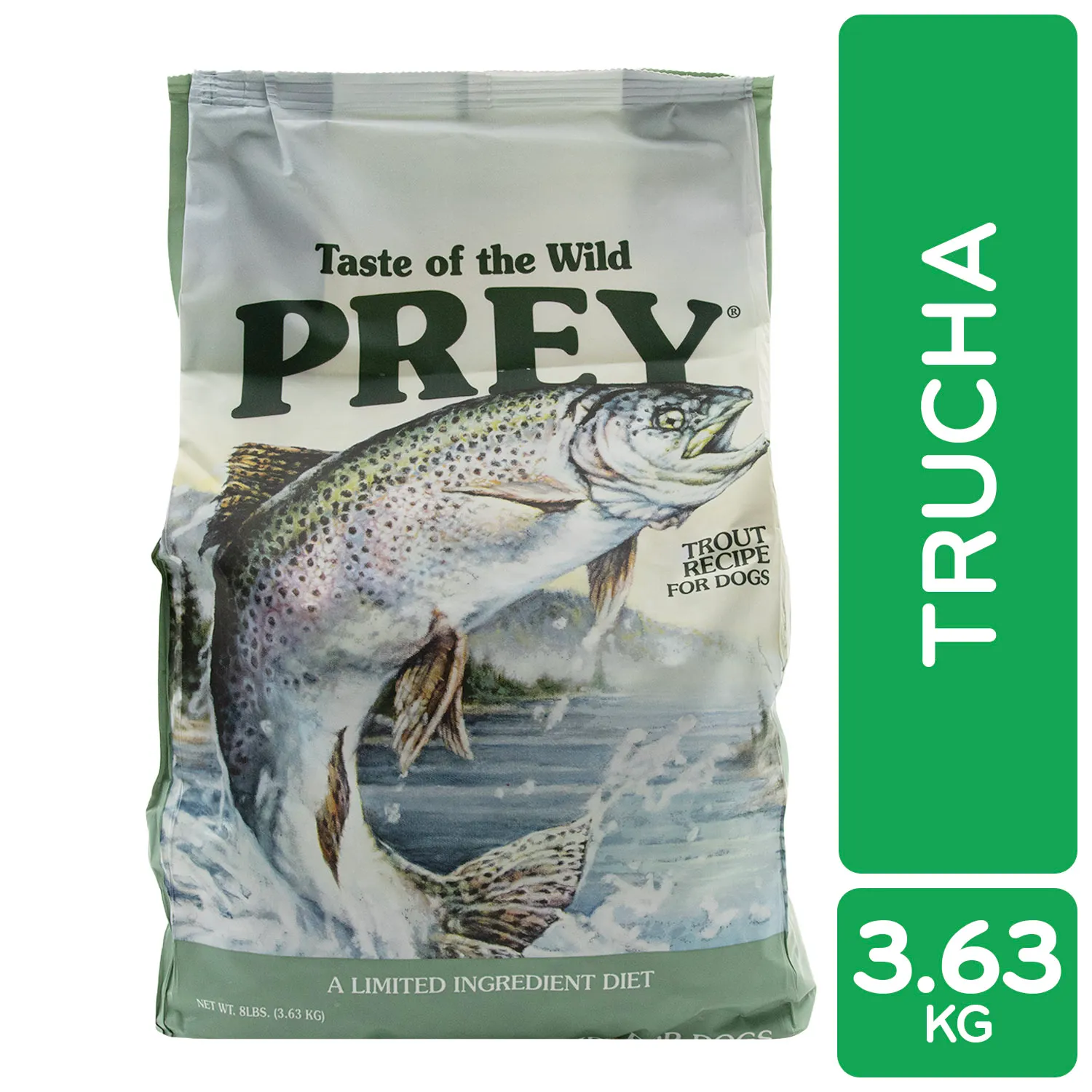 Alimento Perro Adulto Seco Trucha Libre De Granos Taste Of The Wild Prey