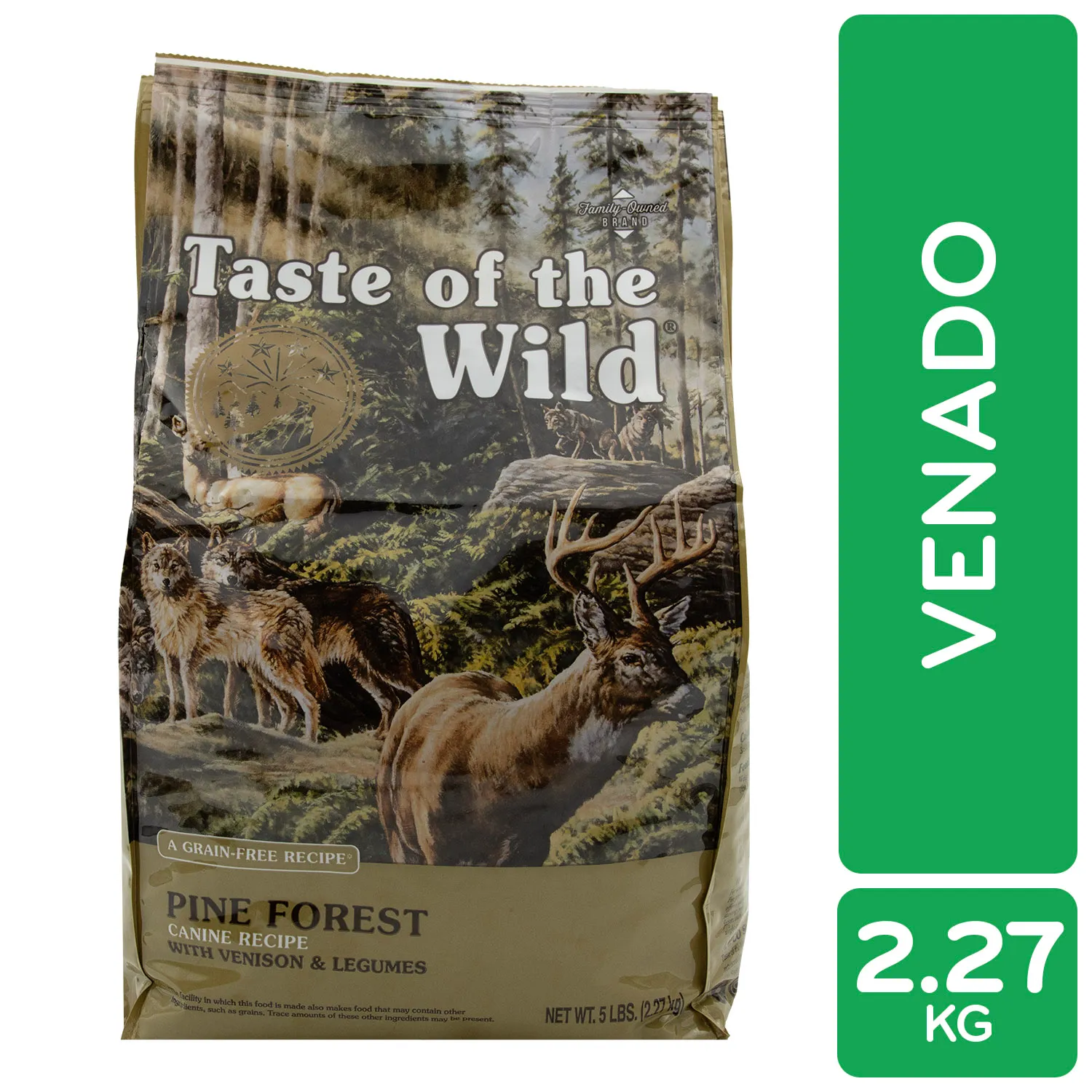 Alimento Perro Adulto Seco Venado  Libre De Granos Taste Of The Wild