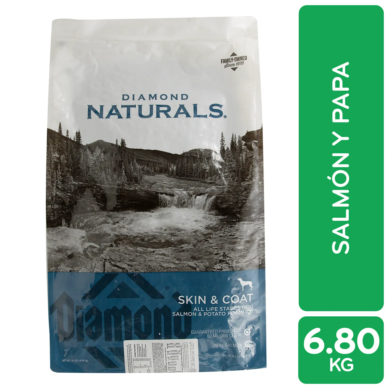 Alimento Perro Adulto  Seco Salmon-papa Piel Y Pelaje Diamond Naturals